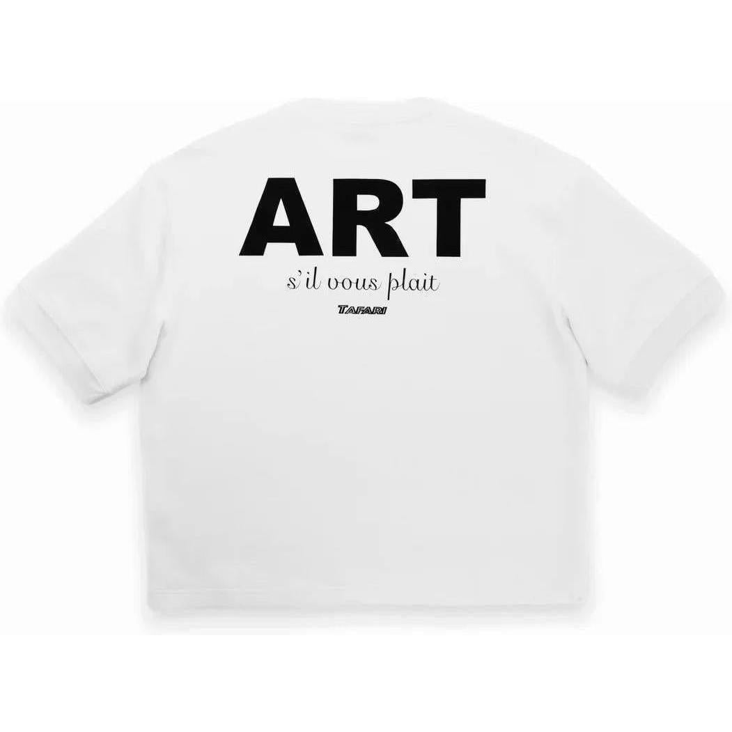 Tafari Art S’il Vous Plaît T Shirt White