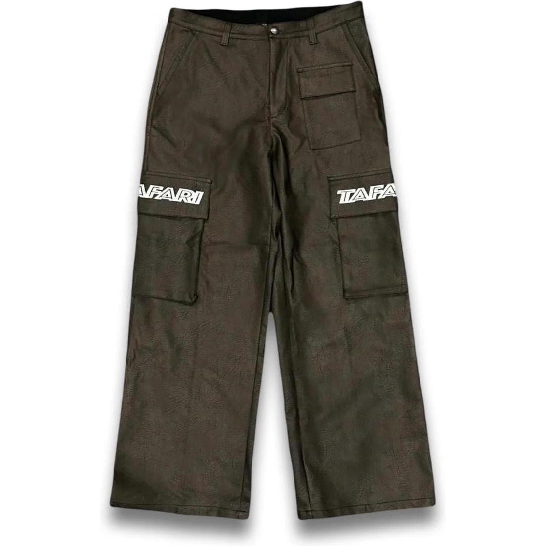 Tafari Leather Pants Brown