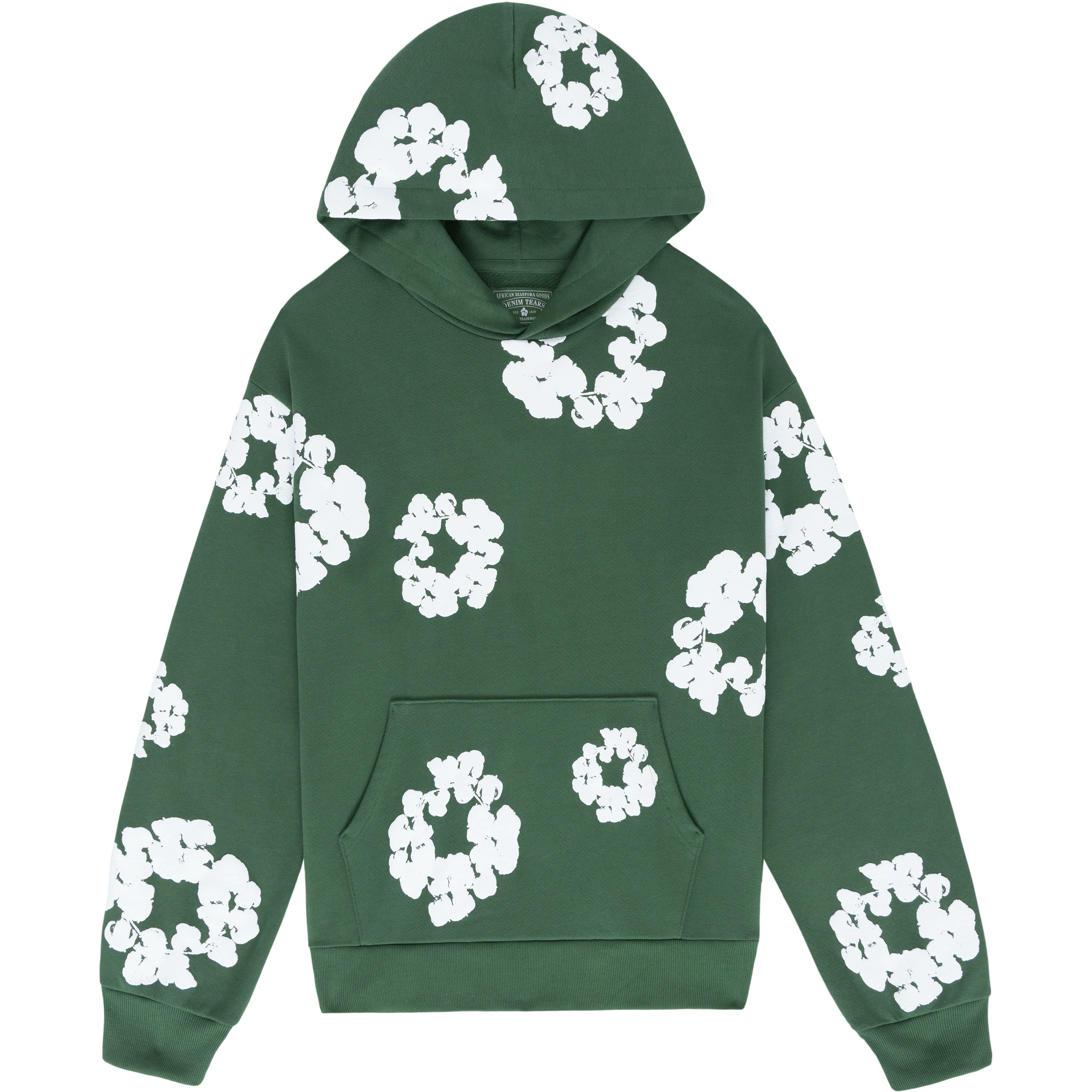 Denim Tears Cotton Wreath Hoodie Green