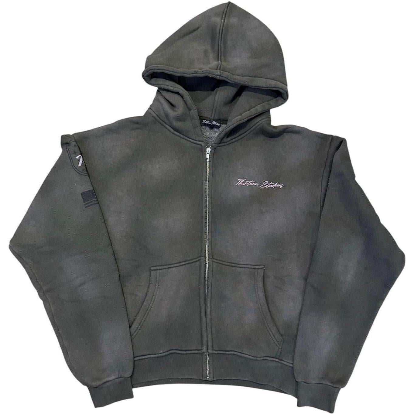 Thirteen Studios Star Hoodie Faded Charcoal