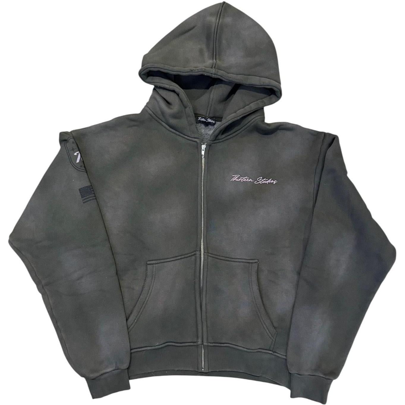 Thirteen Studios Star Hoodie Faded Charcoal