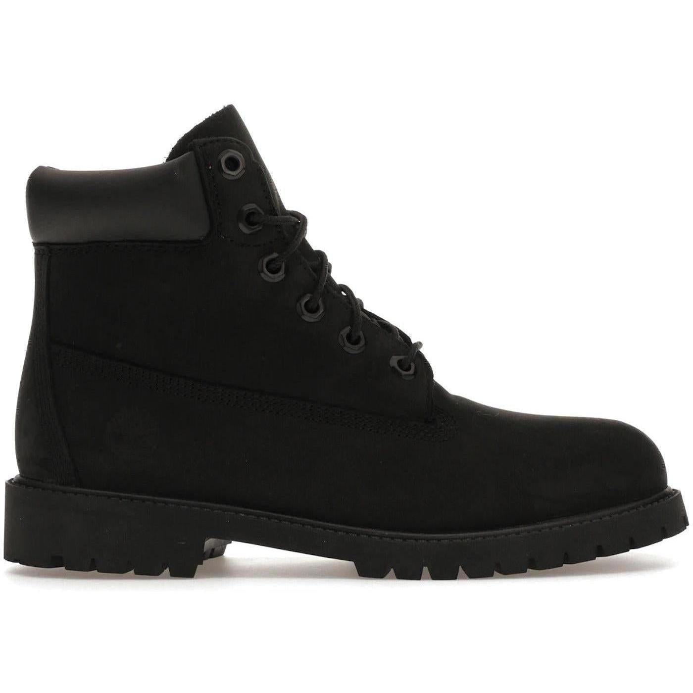 Timberland 6" Premium Boot Black Nubuck (GS)