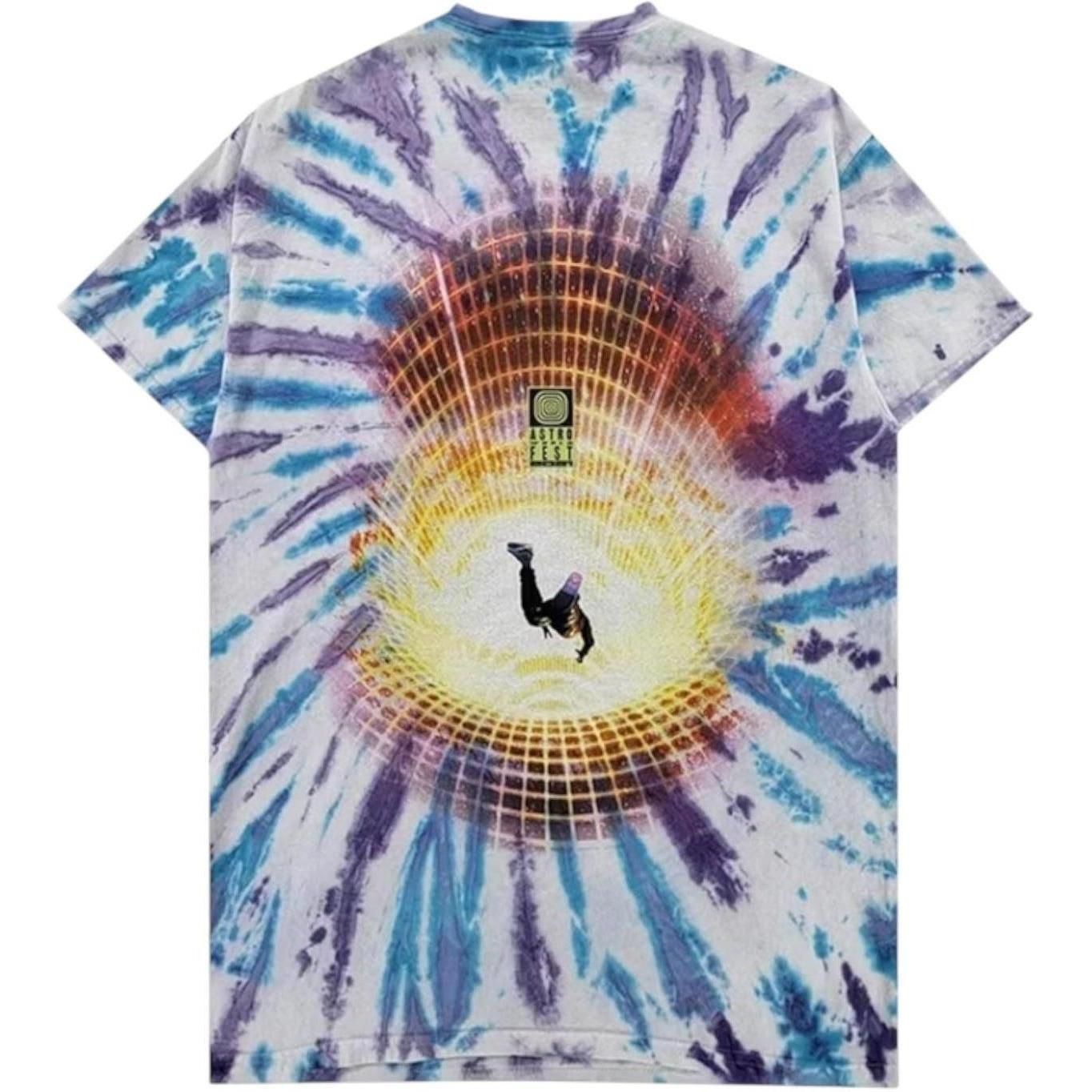 Travis Scott Astrofest Flame T-shirt Tie Dye