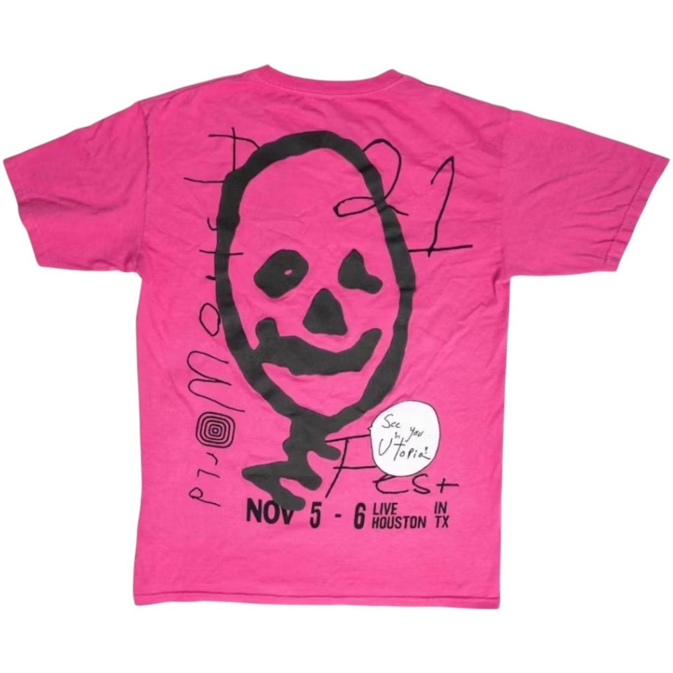 Travis Scott Astrofest Other Side T-shirt Pink