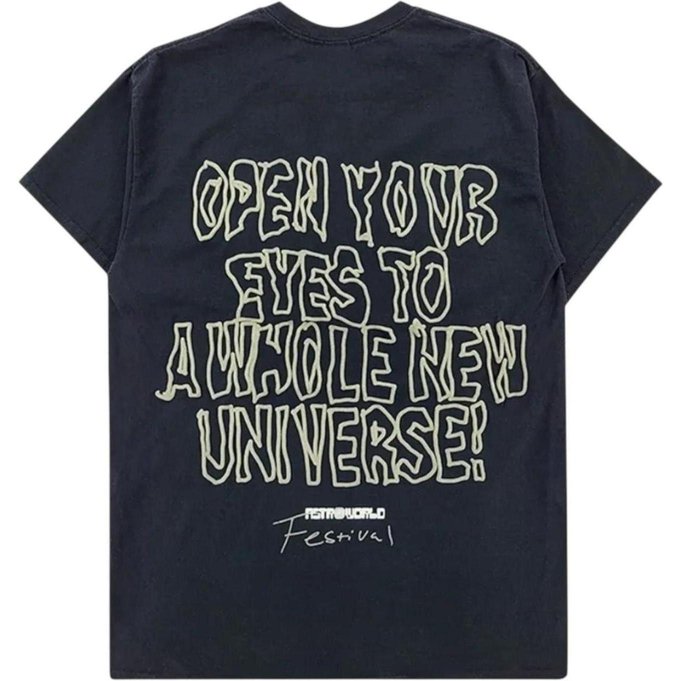 Travis Scott Astrofest Starry Eyed T-Shirt Black