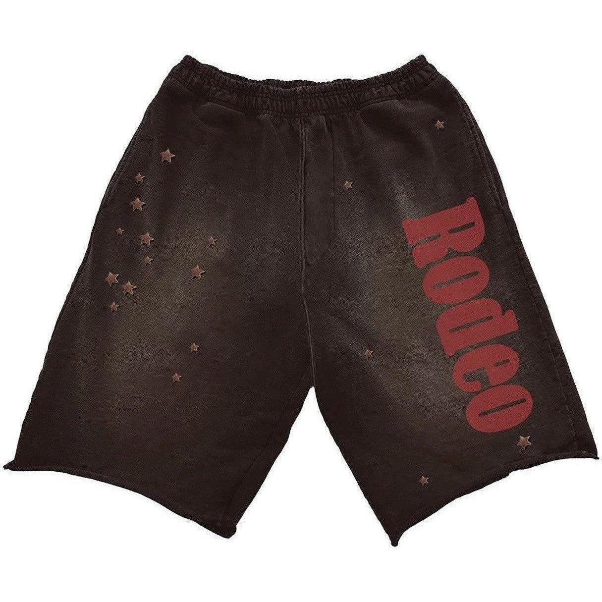 Travis Scott Cactus Jack x Sp5der Days Before Rodeo Shorts Brown