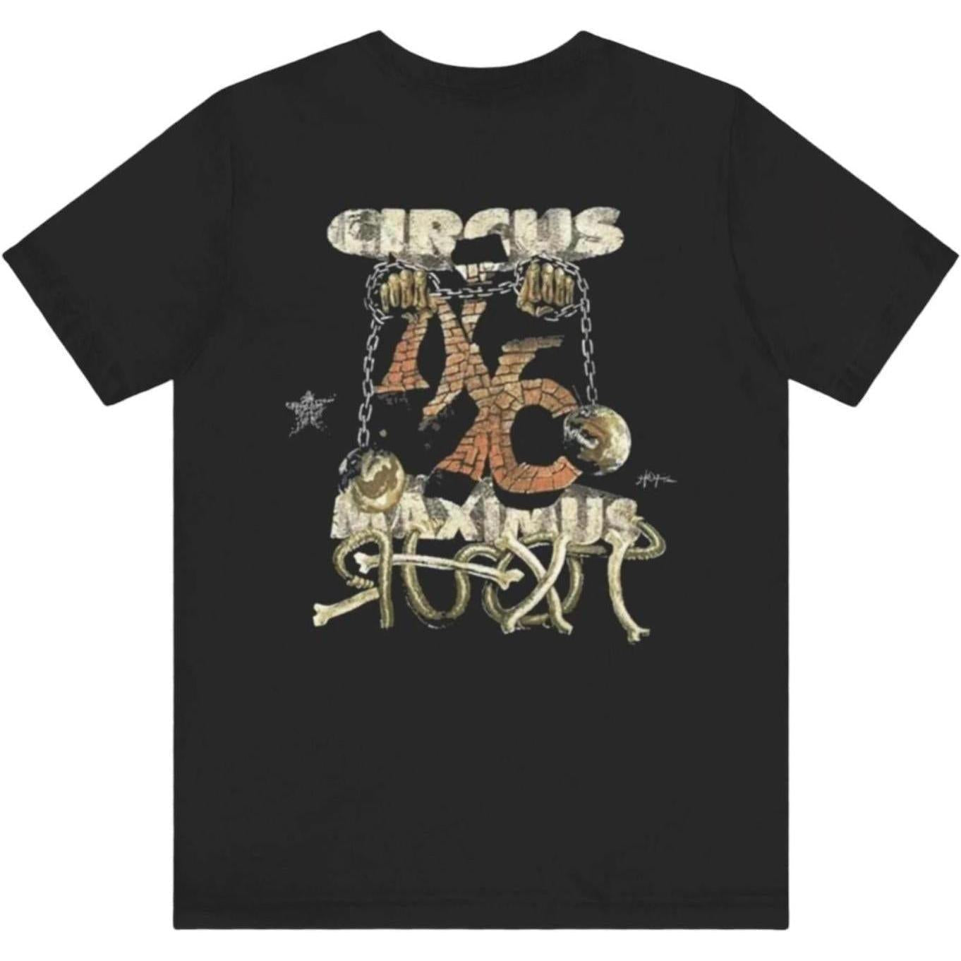 Travis Scott Metlife Thank God I'm Free Tonight T-Shirt Black