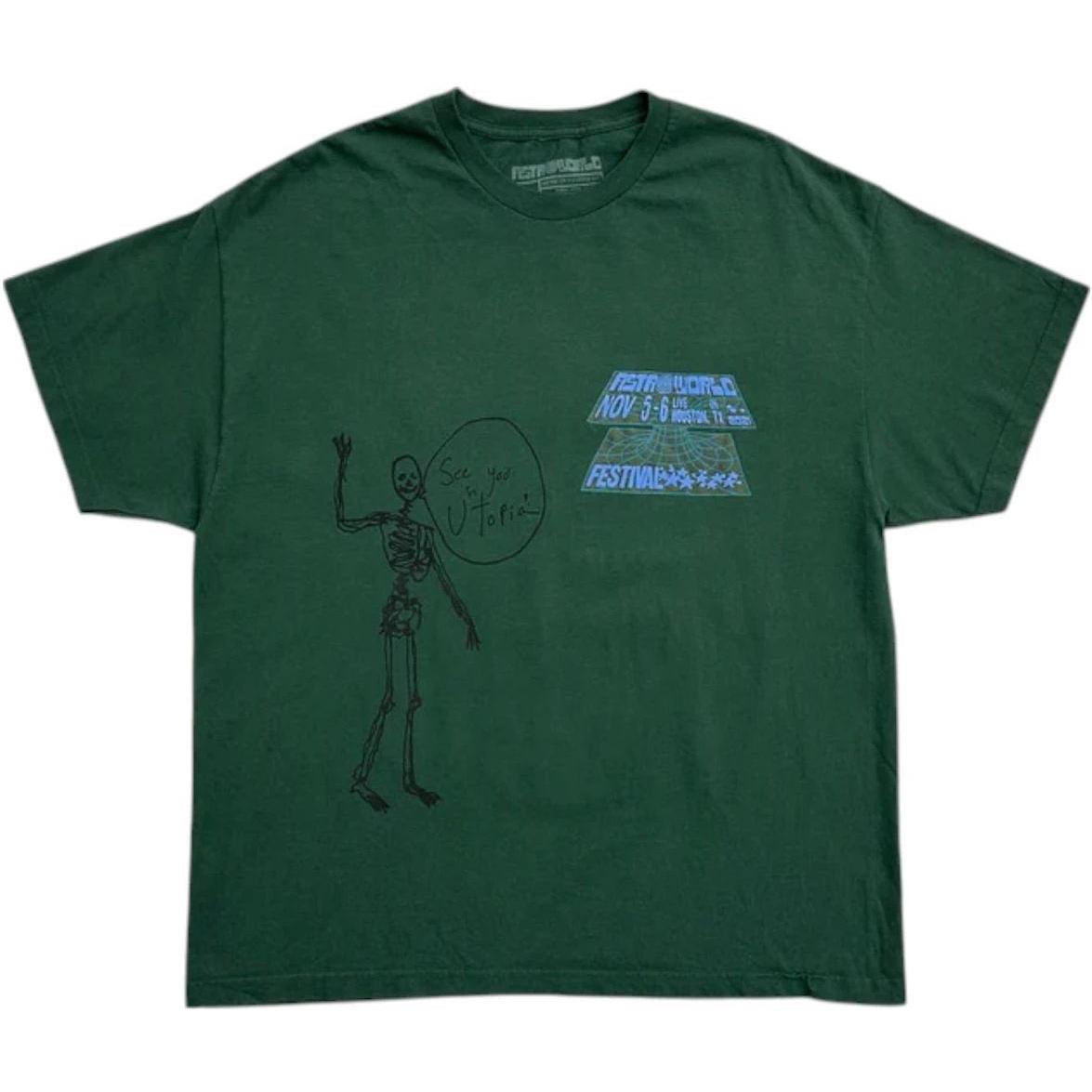 Travis Scott Open Your Eyes Tee T-Shirt Green