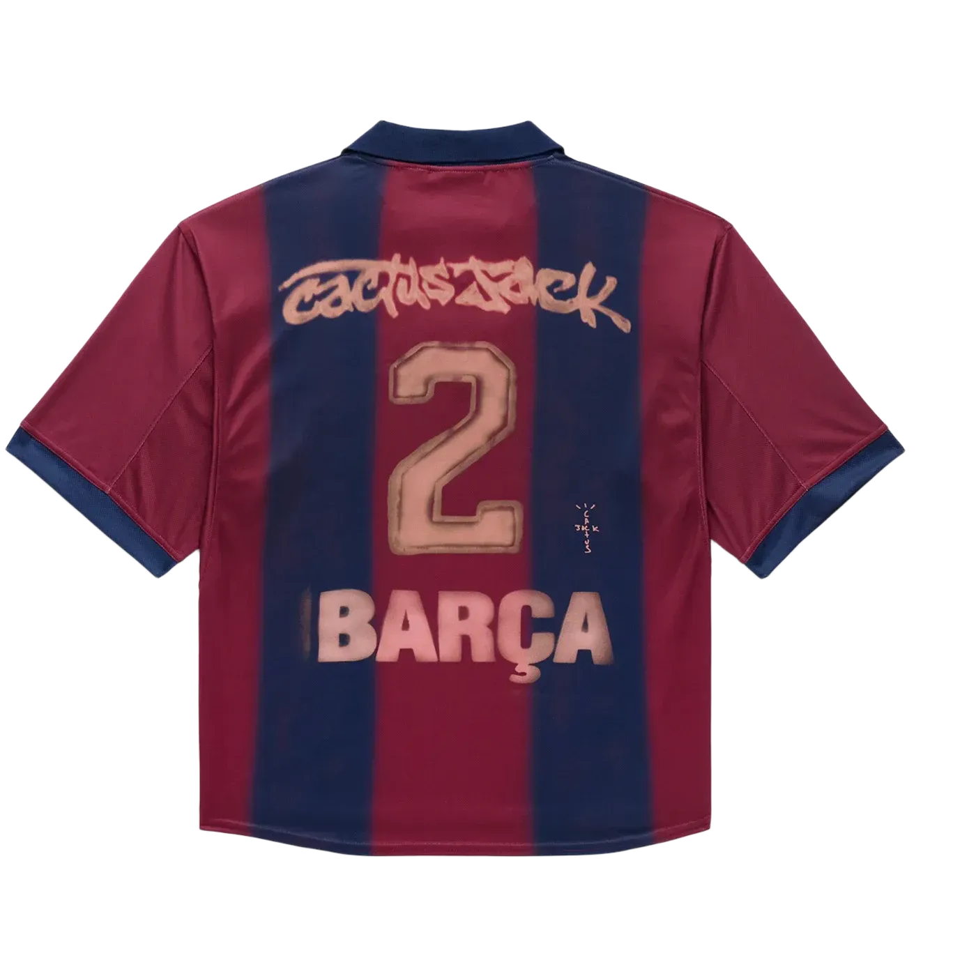 Travis Scott x Nike x FC Barcelona Retro 2000/01 Home Skeleton Jersey Multicolor