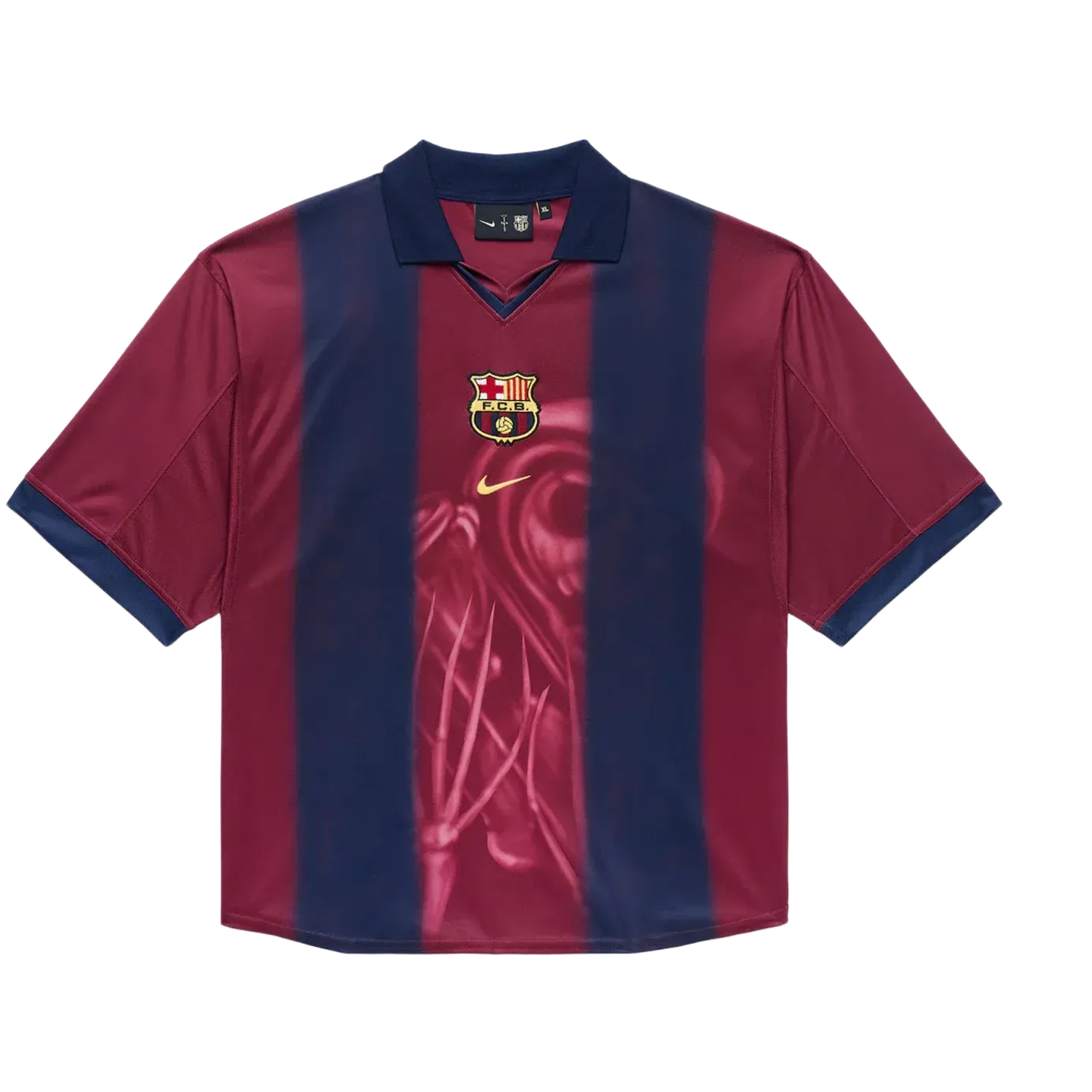 Travis Scott x Nike x FC Barcelona Retro 2000/01 Home Skeleton Jersey Multicolor