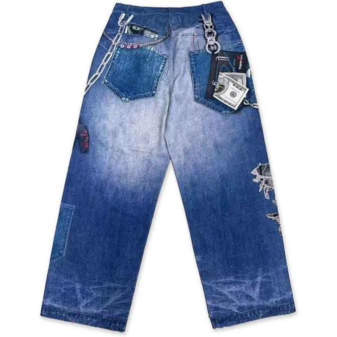 Triple Sevens 2D Jeans Blue