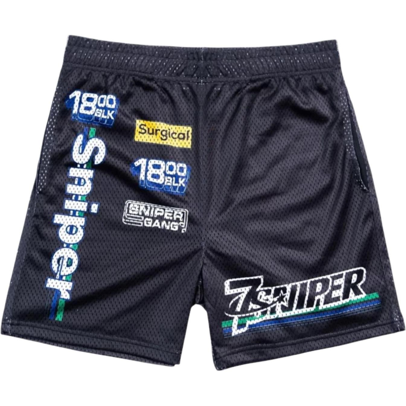 Triple Sevens 7SNIPER Mesh Shorts Black