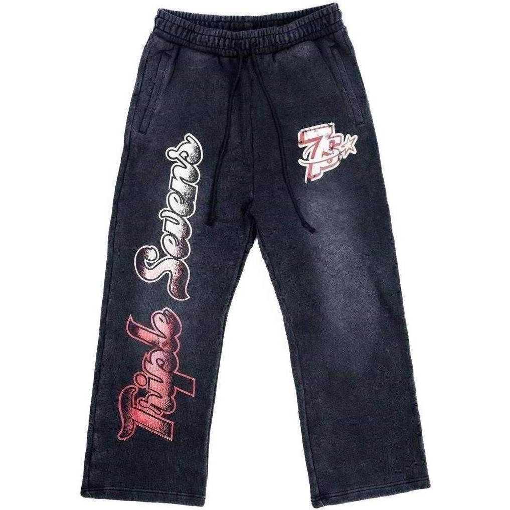 Triple Sevens All Star Sweatpants Washed Black