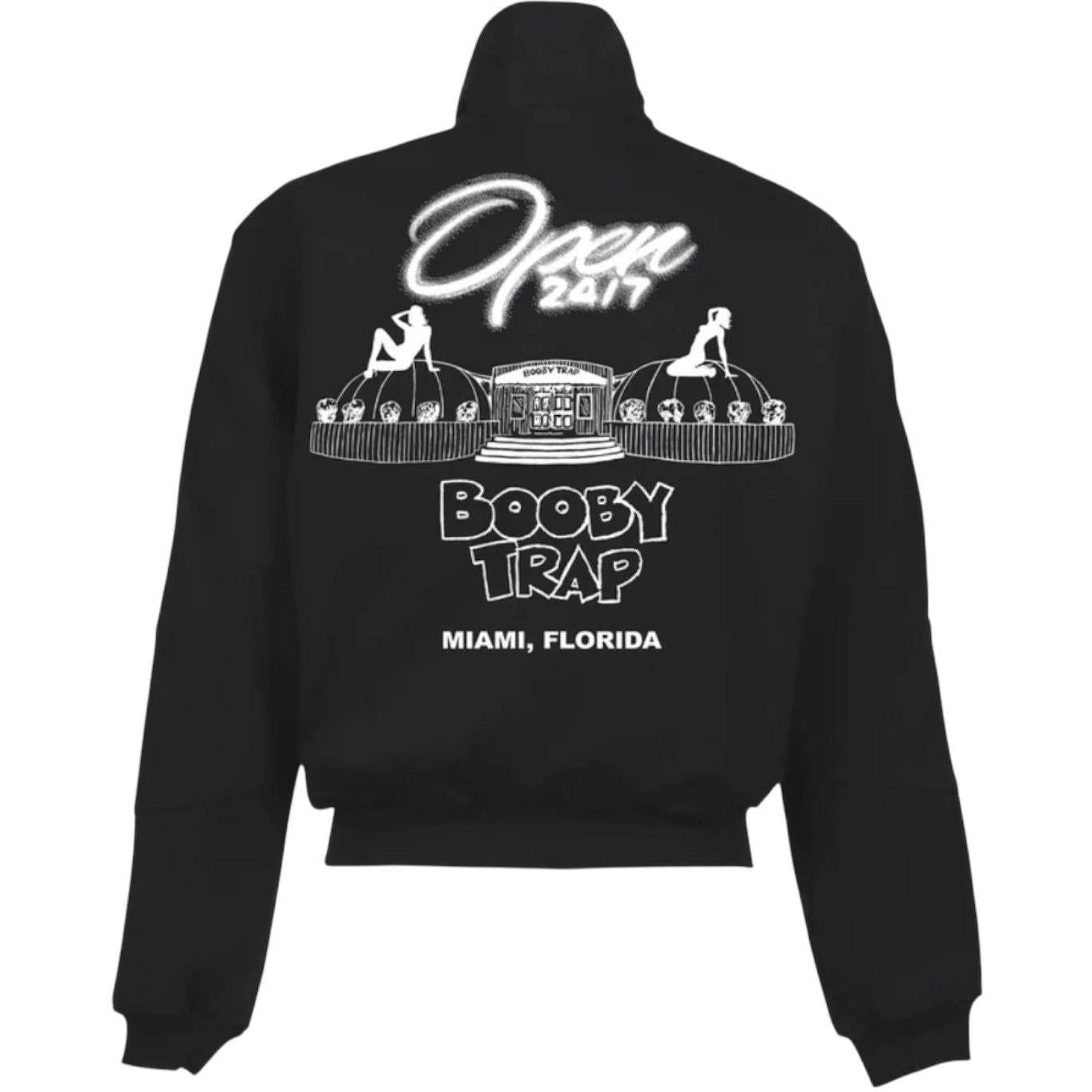 Triple Sevens x Booby Trap Nylon Zip Up Black