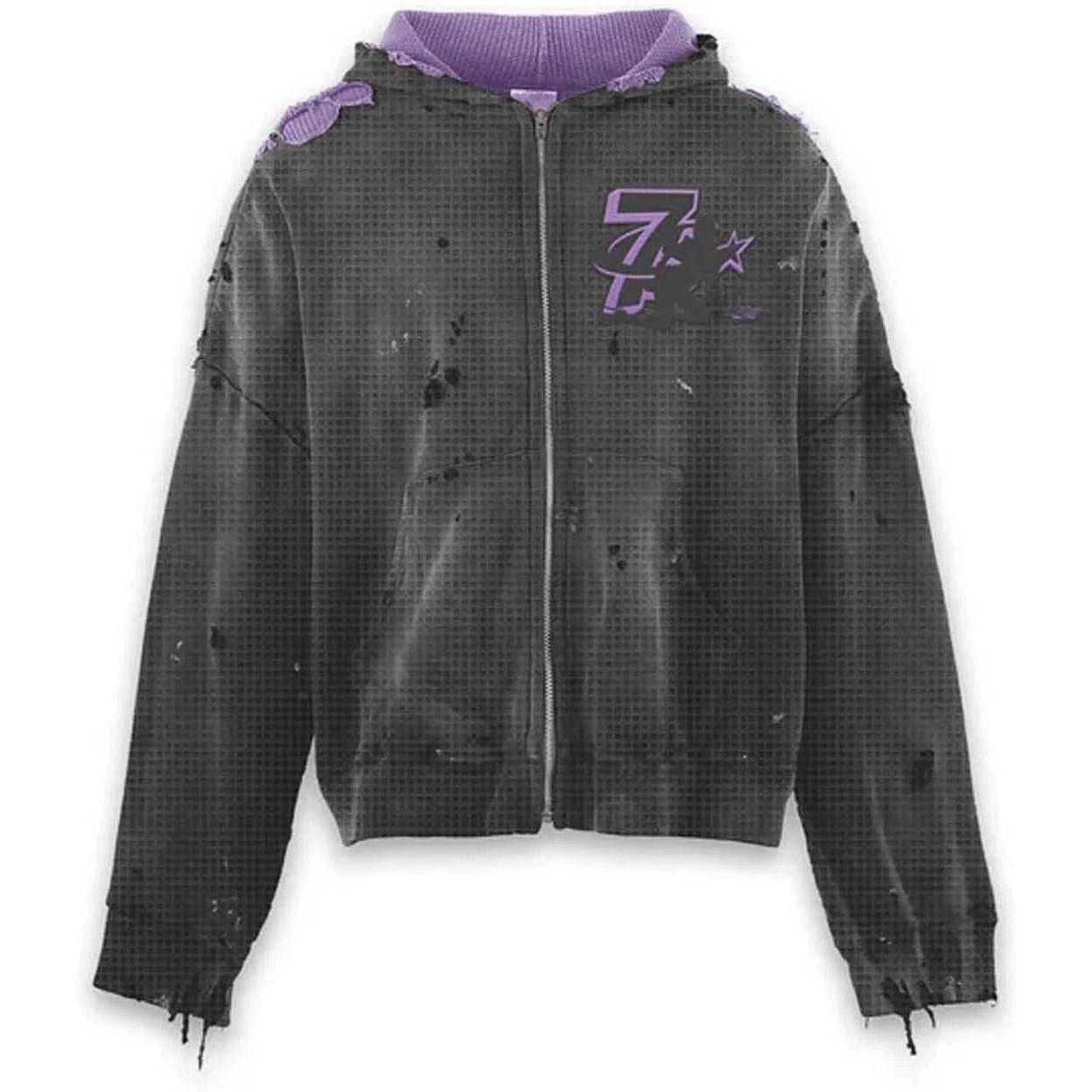 Triple Sevens x Booby Trap Reversible Hoodie Black