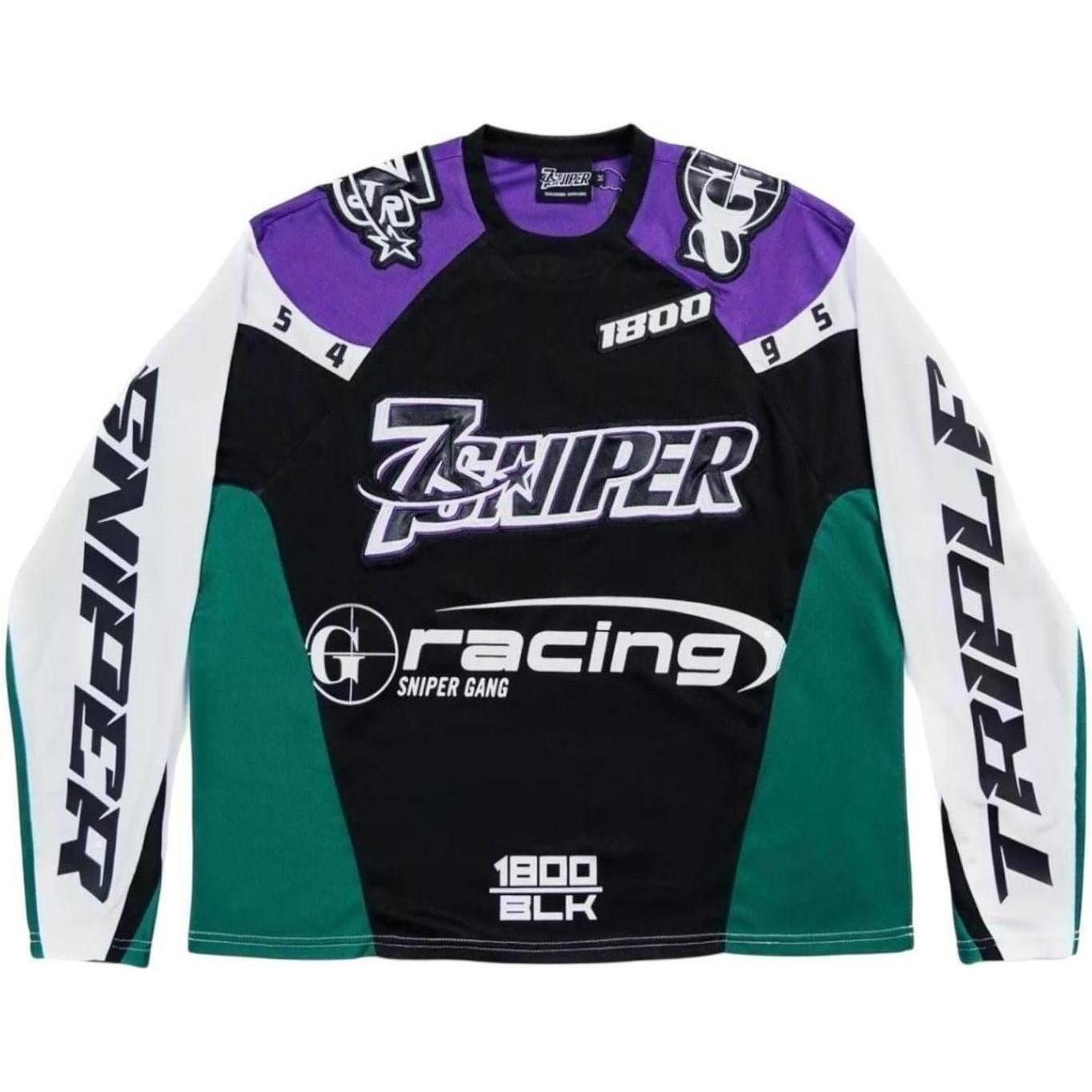 Triple Sevens x Sniper Gang Moto Jersey Green