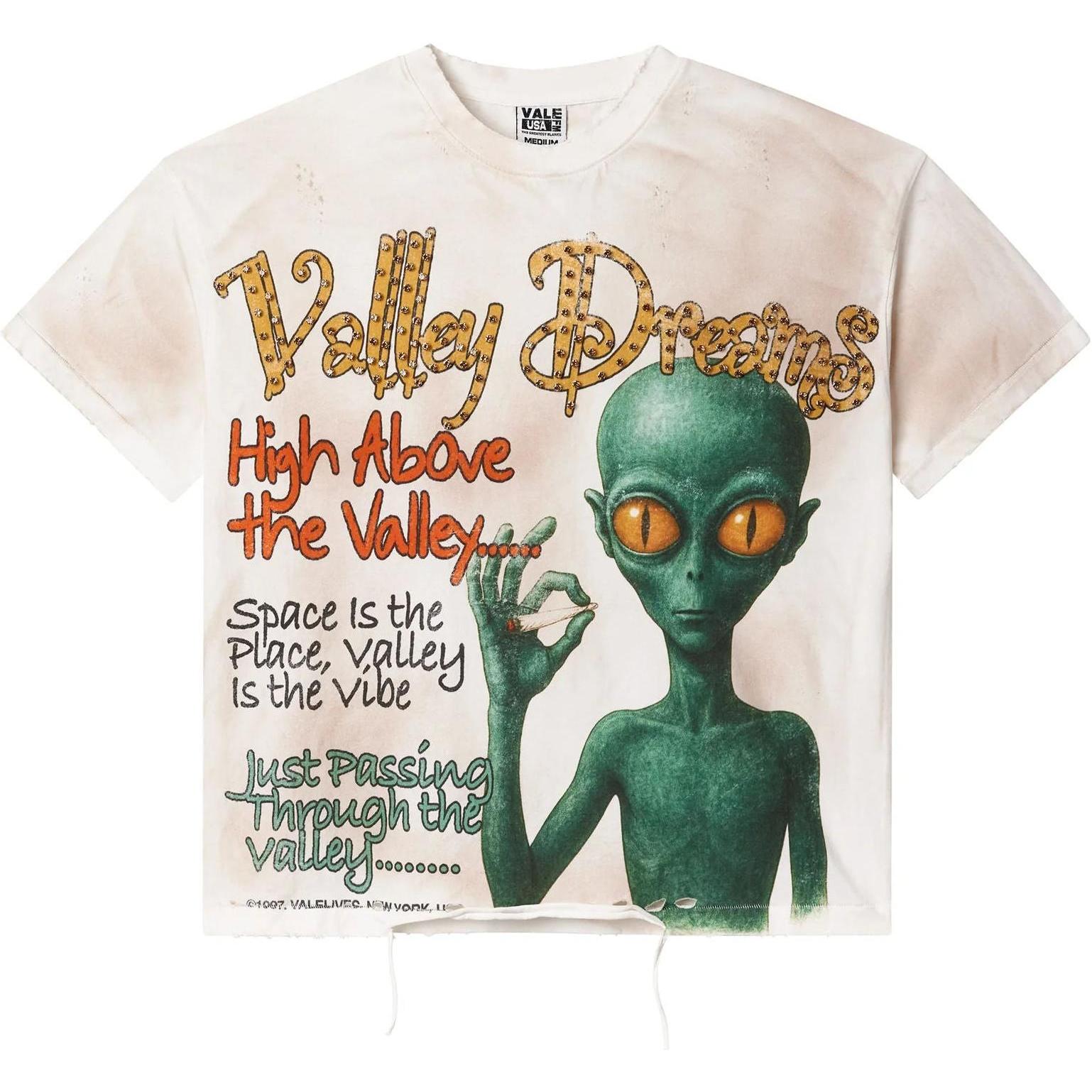 Vale Forever Area 14 Bling T-Shirt Cream