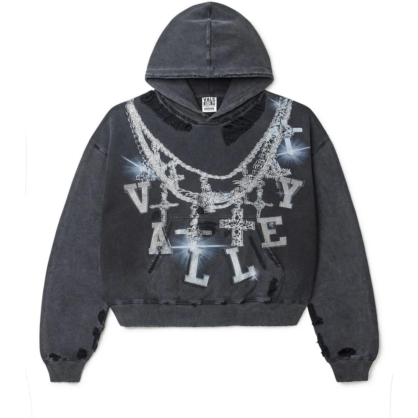 Vale Forever Black Big Chain Hoodie