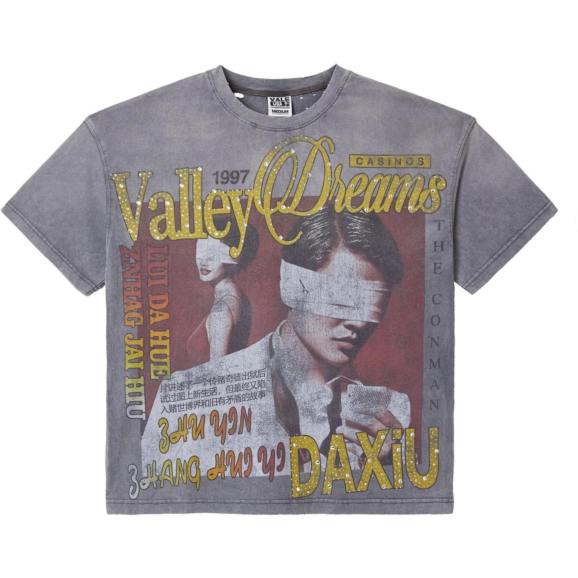 Vale Forever Casino Bling T-Shirt Charcoal