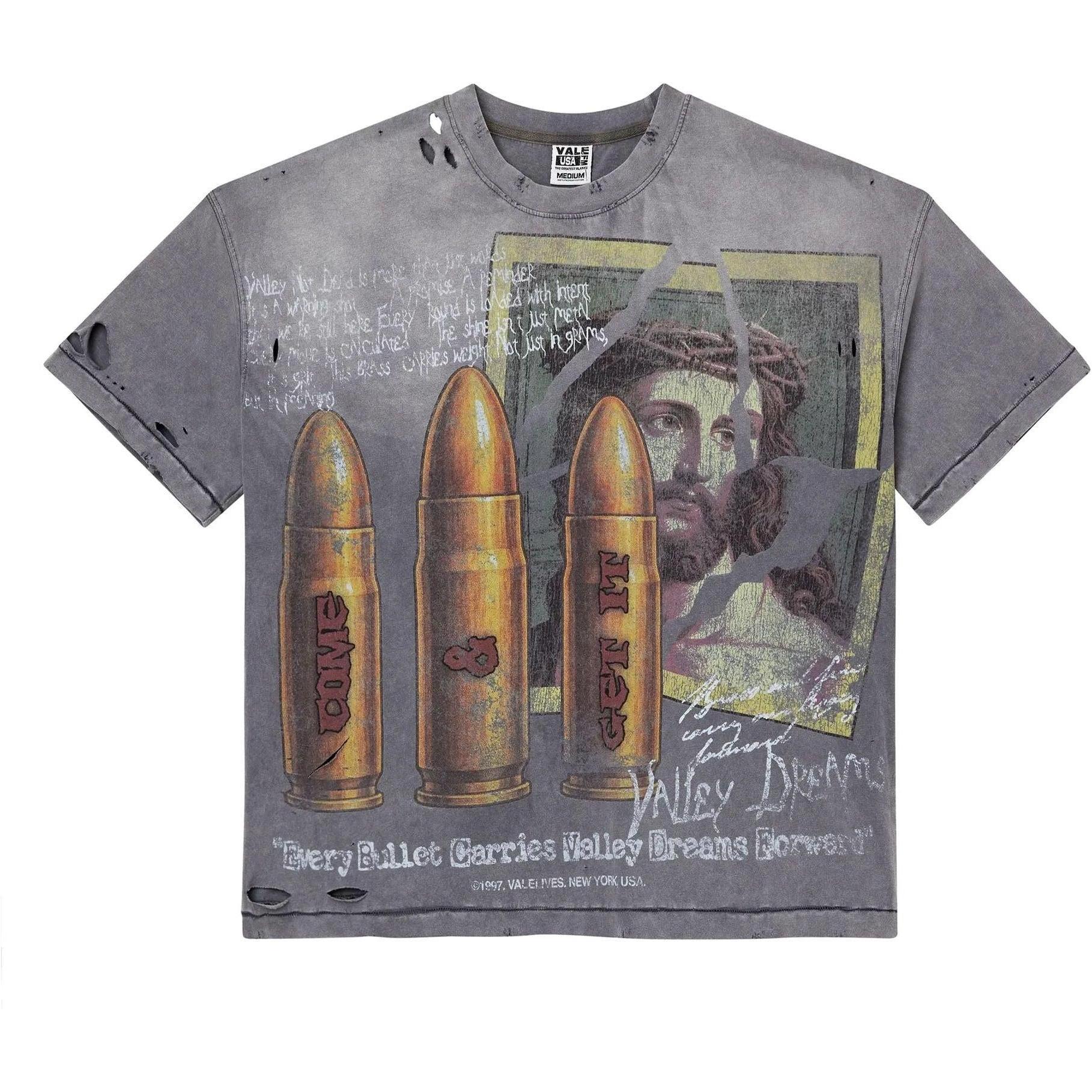 Vale Forever Faith Thrashed T-Shirt Grey