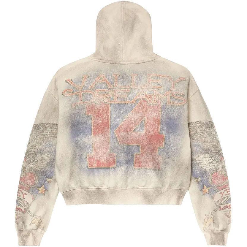 Vale Forever Nostalgia Zip Up Hoodie Cream