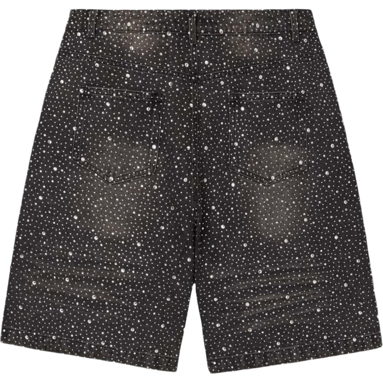 Vale Forever Rainstorm Mid Jorts Black