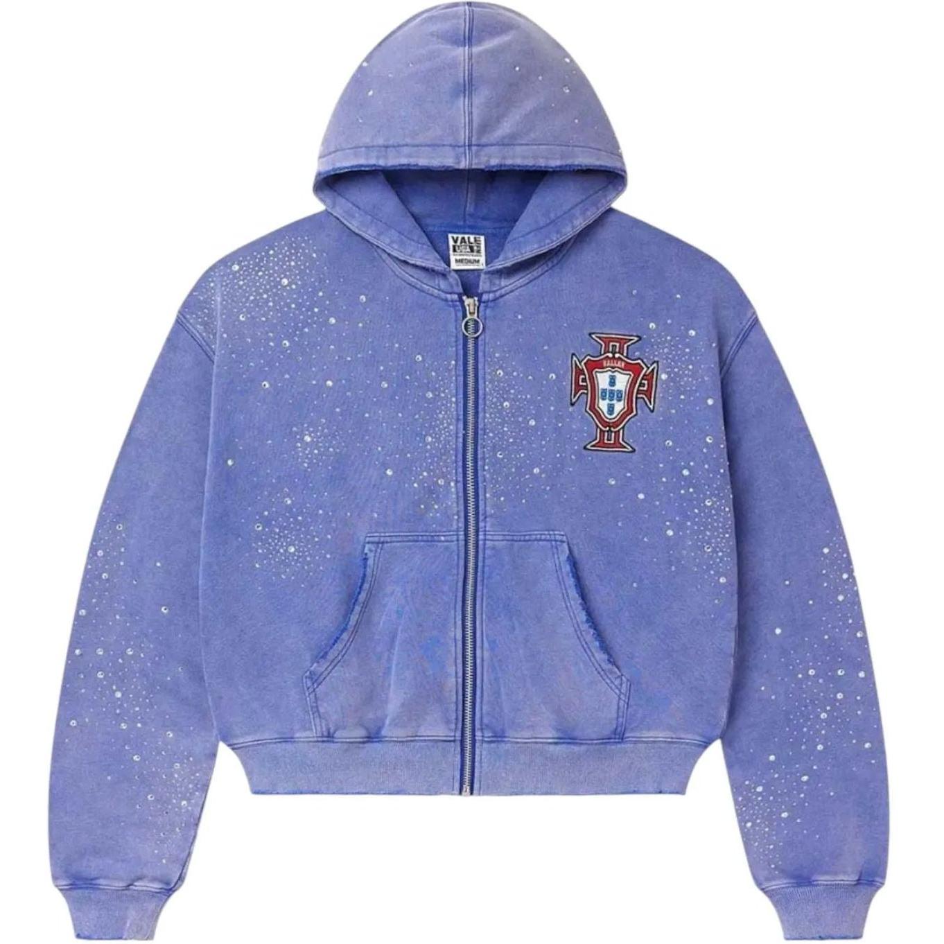 Vale Forever Sea Clustered Zip Up Hoodie