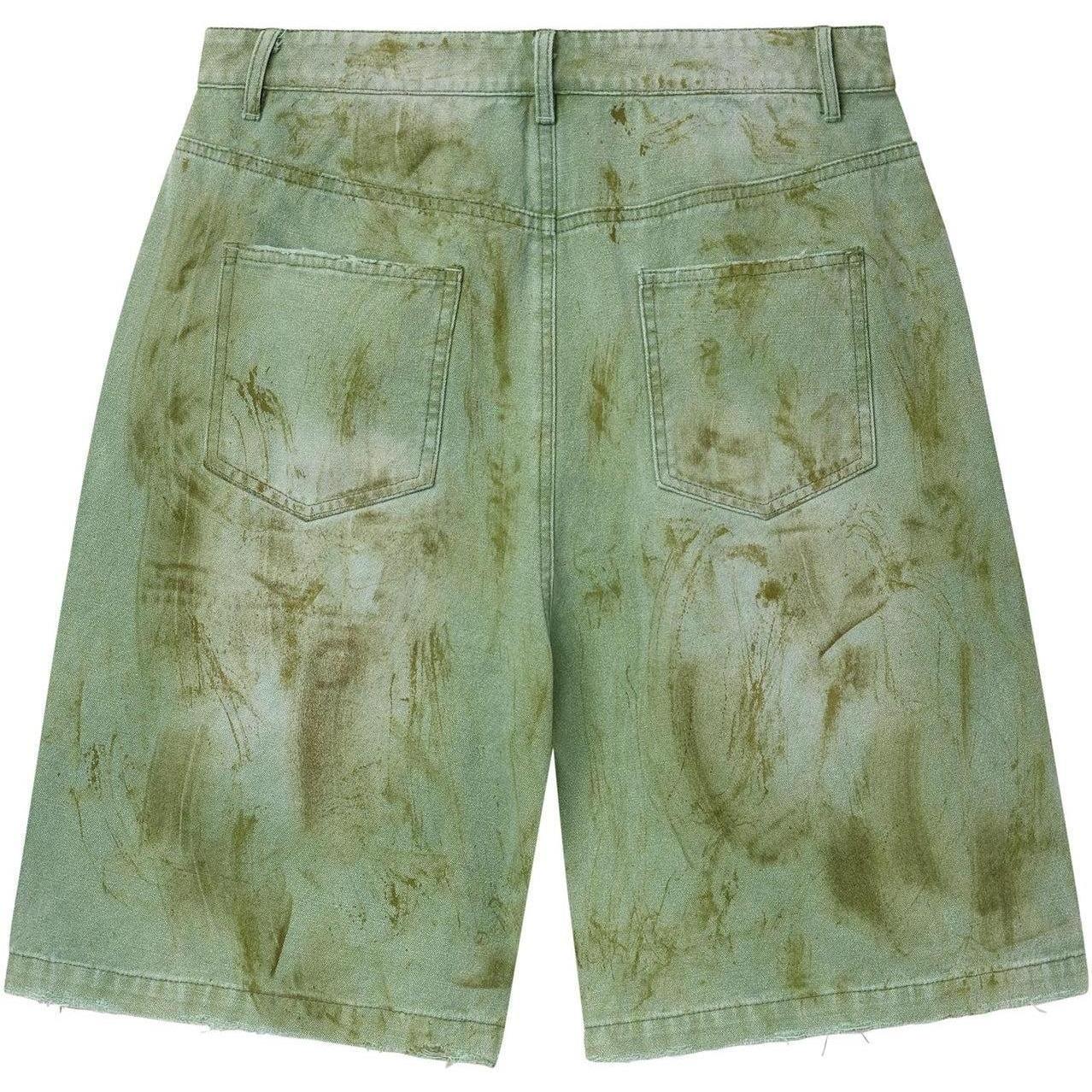 Vale Forever Skittle Jean Shorts Green