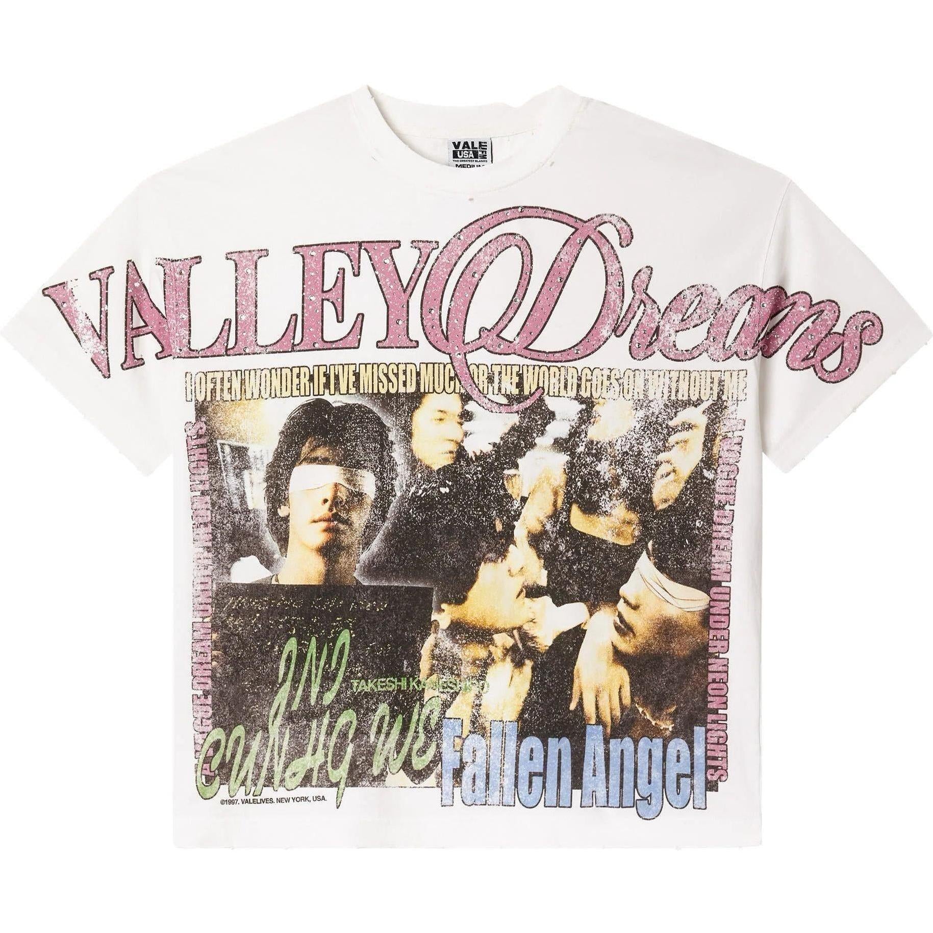Vale Forever White Fallen Bling T-Shirt