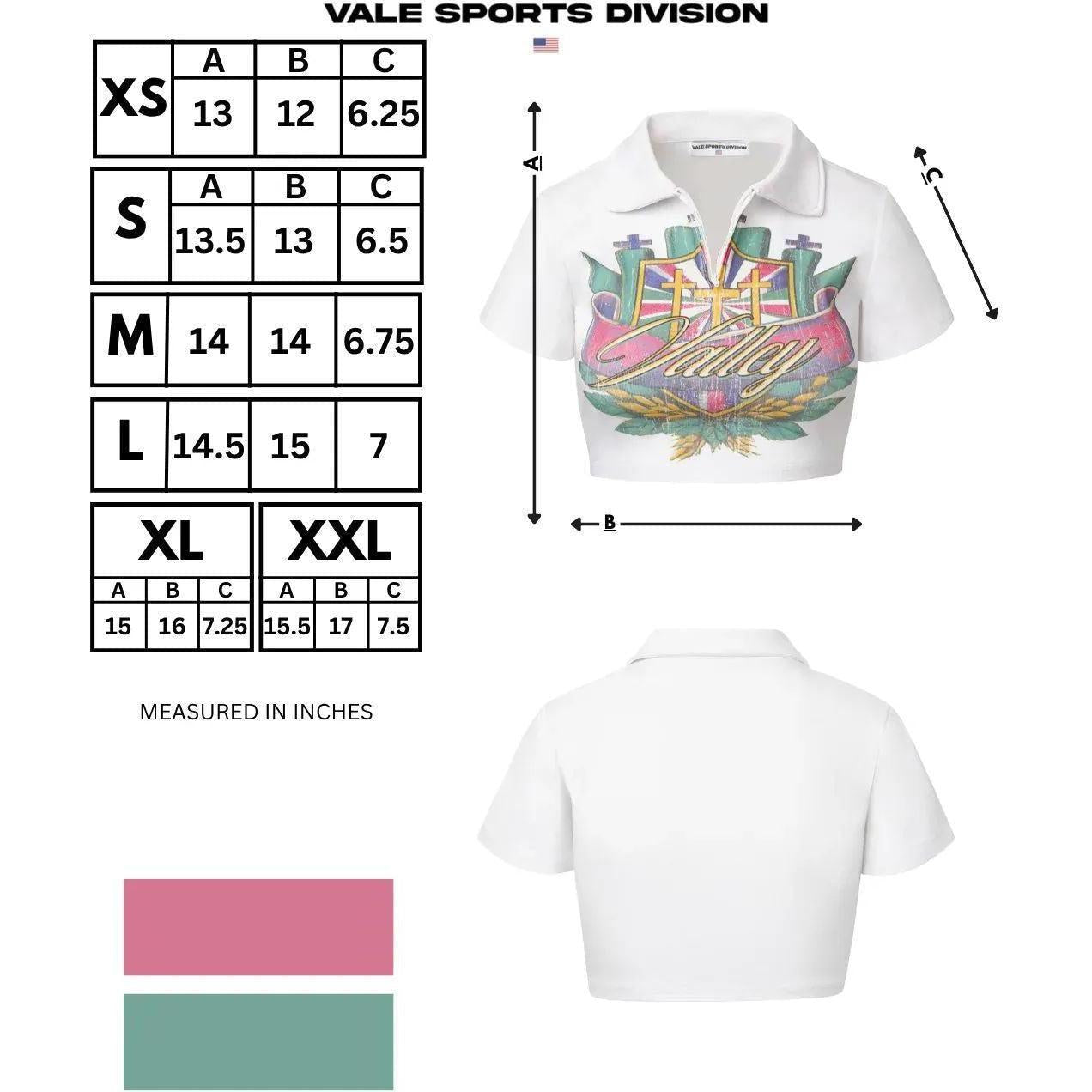 Vale Forever Women's Valor Cropped Rugby Top White