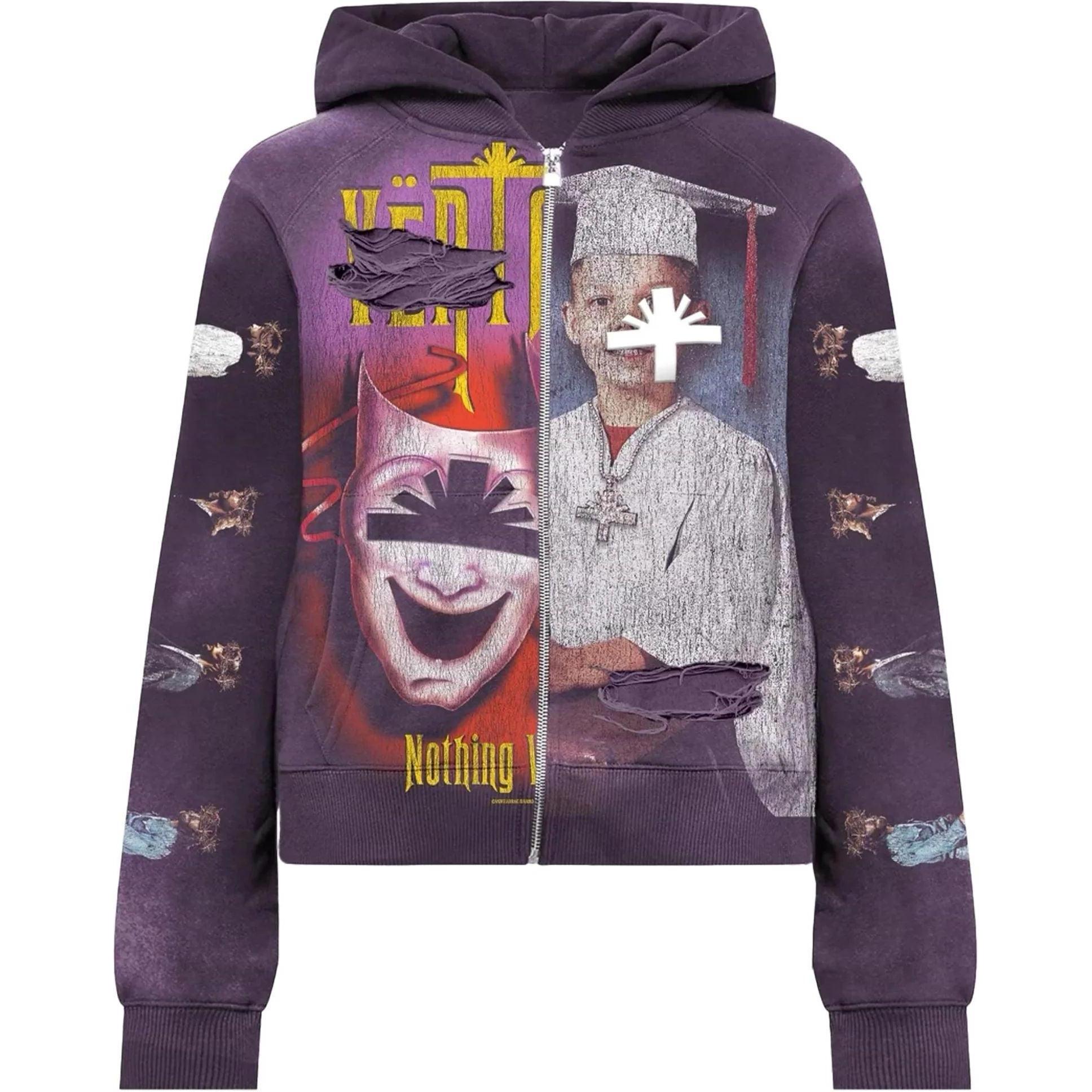 Vertabrae Muse Zip Up Hoodie Purple