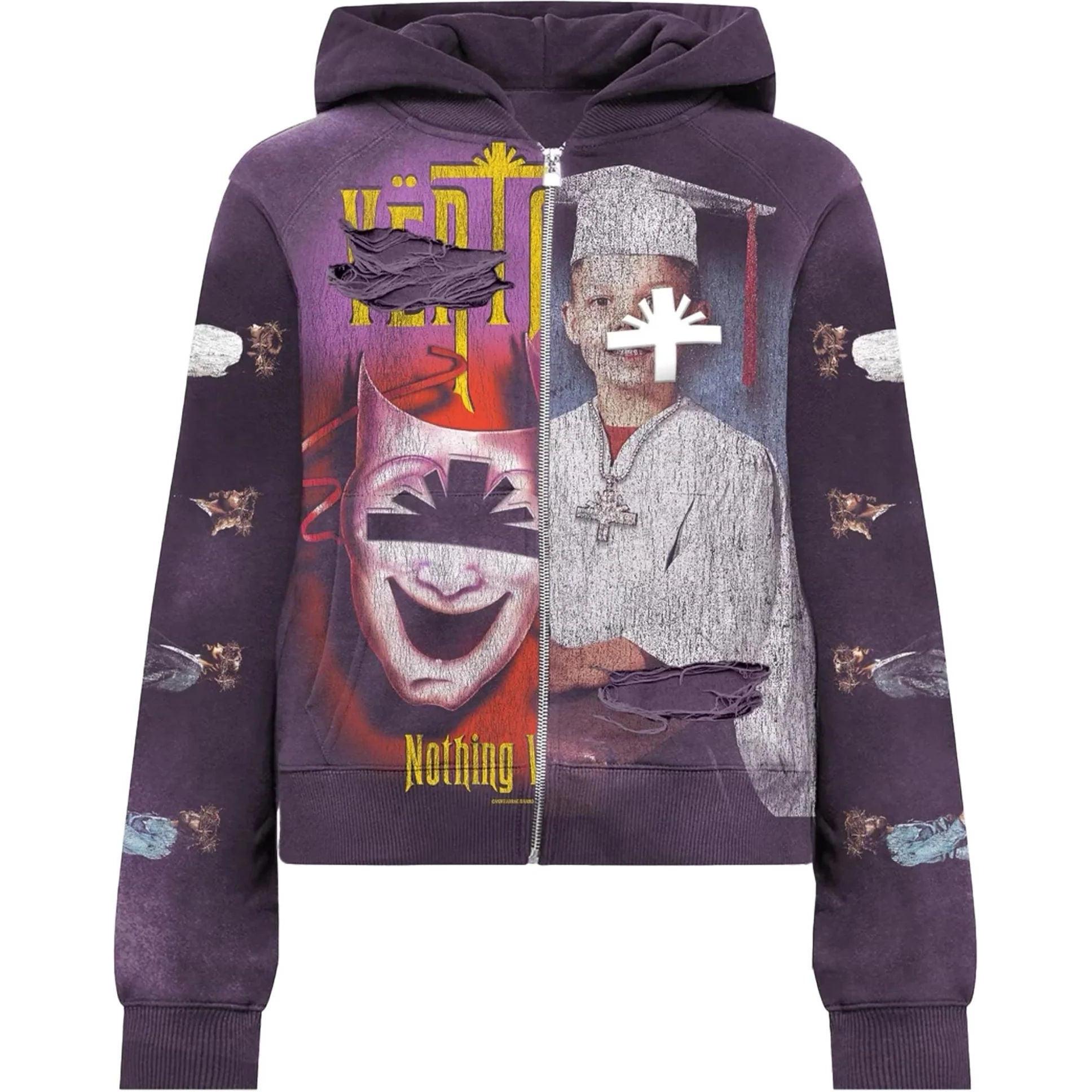 Vertabrae Muse Zip Up Hoodie Purple