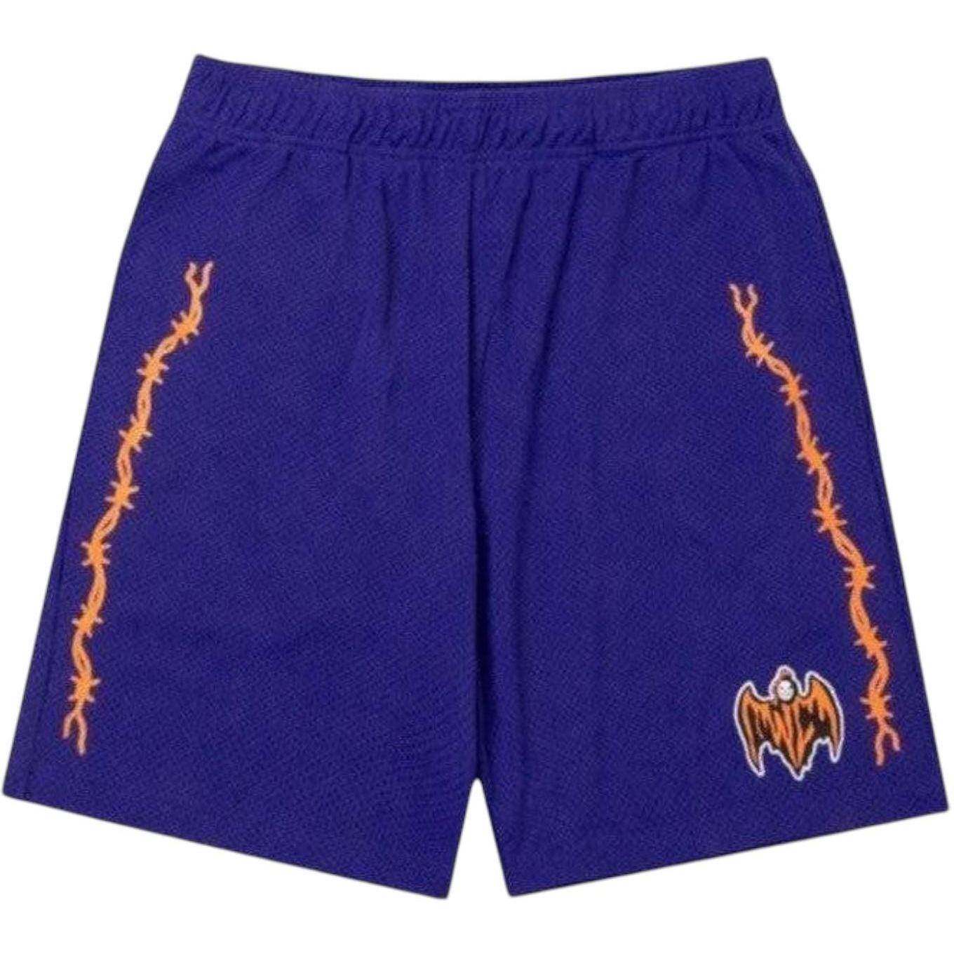 Warren Lotas Bat Reaper Mesh Shorts Purple