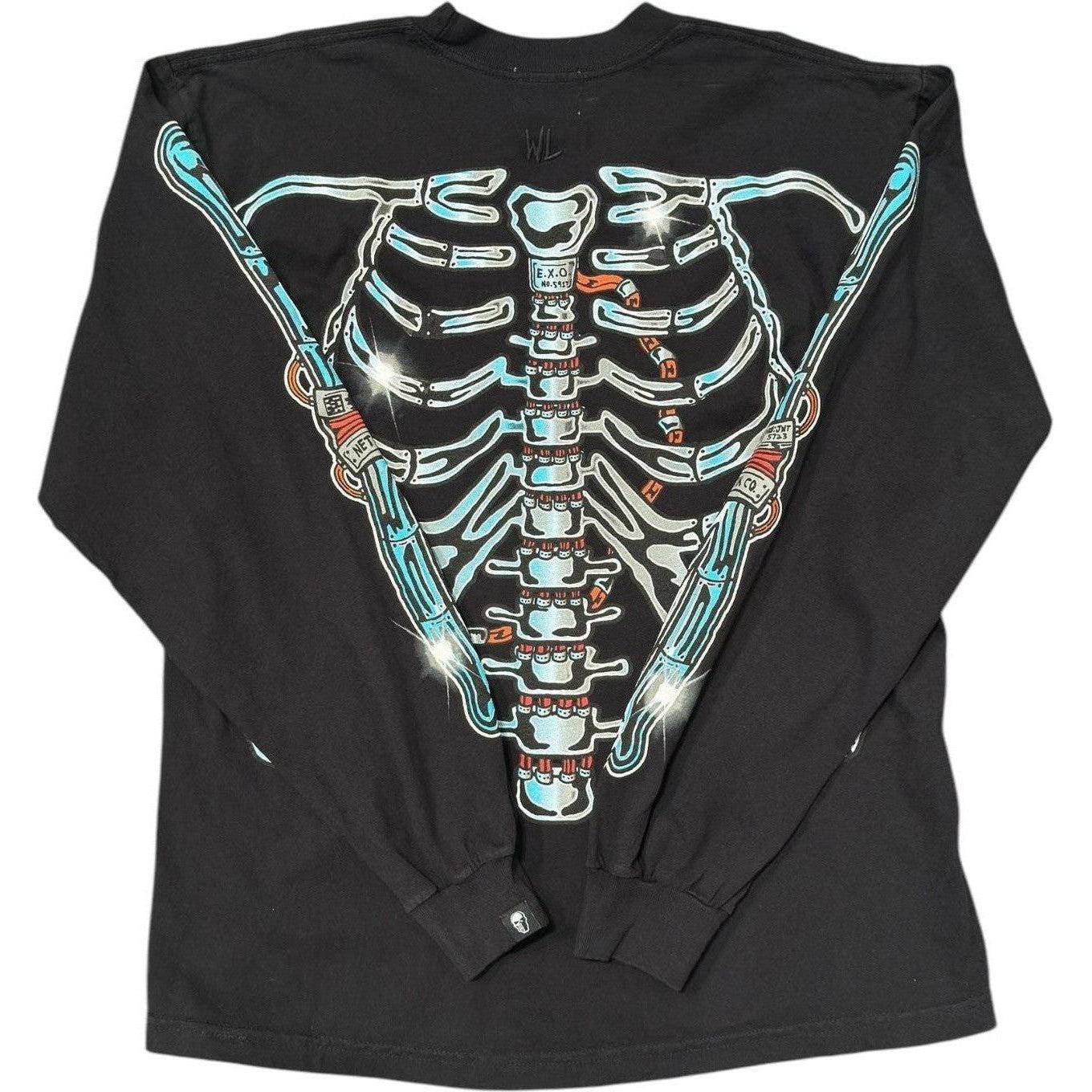 Warren Lotas Endura Skeleton L/S T-Shirt Black