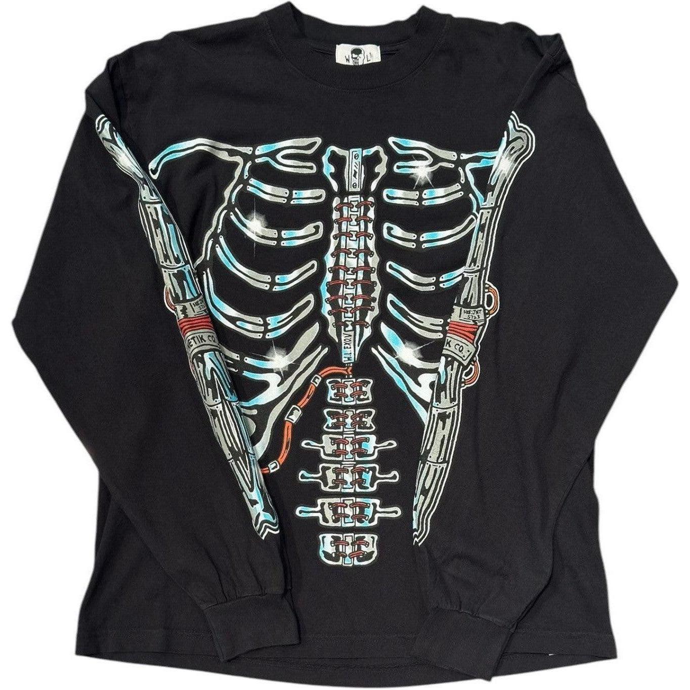 Warren Lotas Endura Skeleton L/S T-Shirt Black