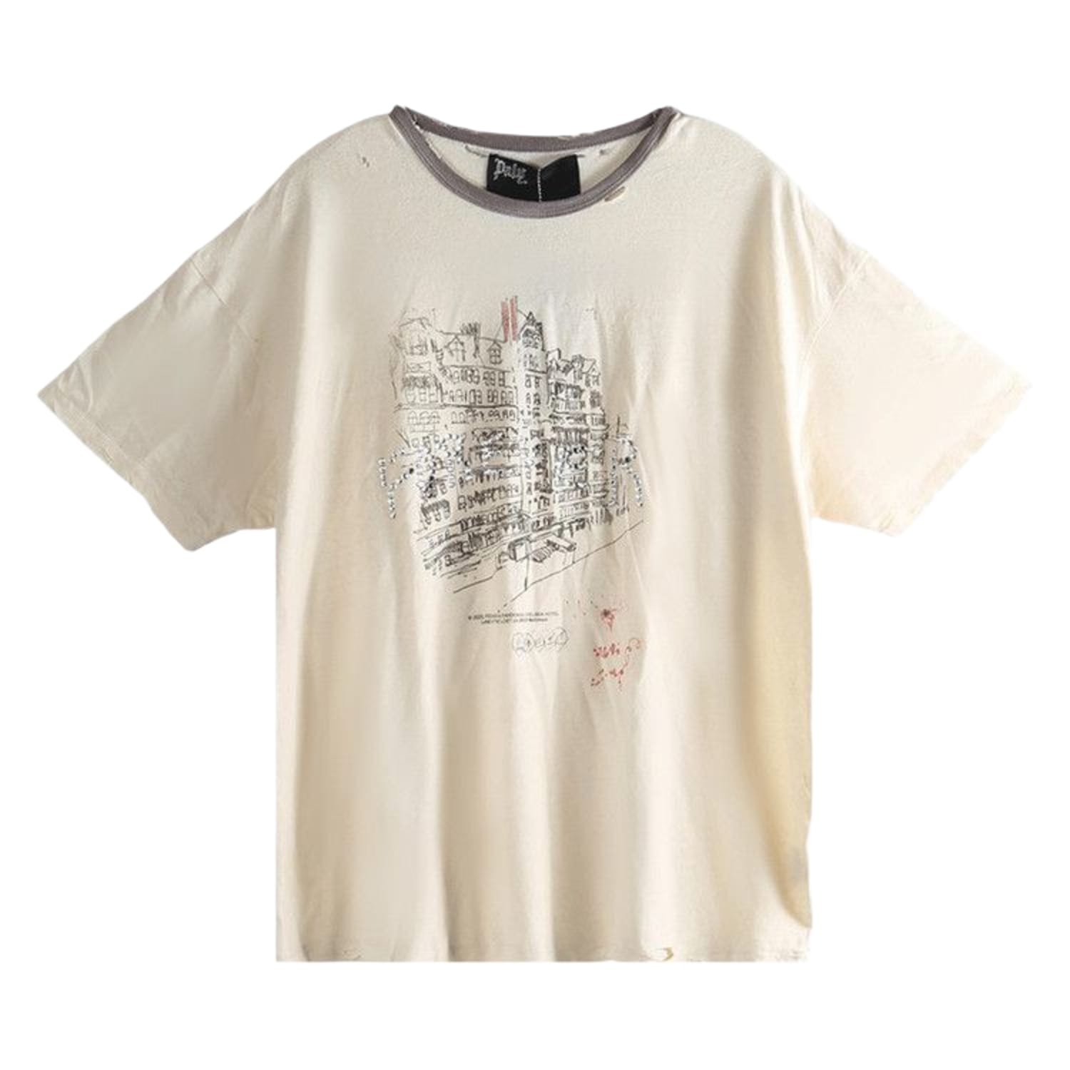 Paly Hollywood Chelseay Hotel Tee 'Vintage Cream'