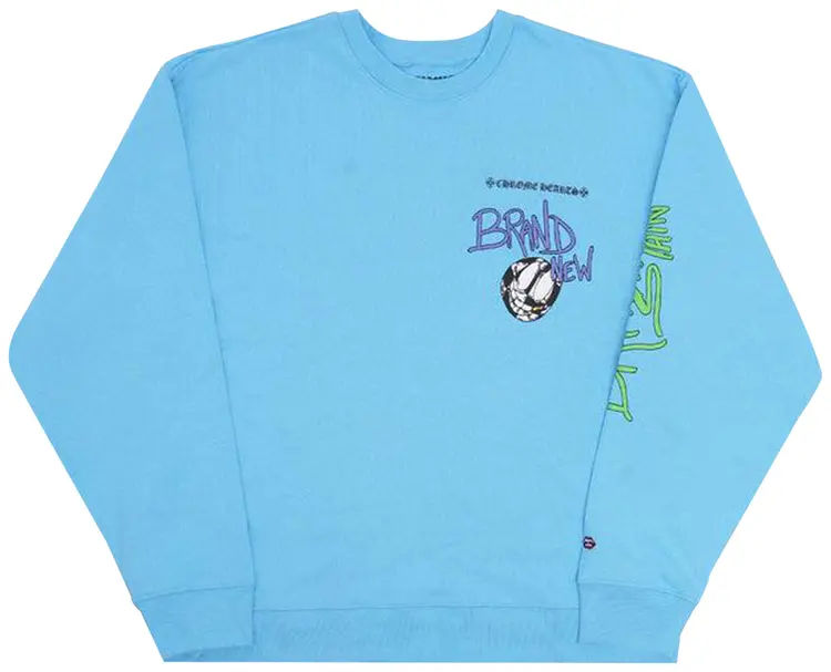 Chrome Hearts Matty Boy Brain Crewneck Blue