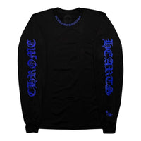 Chrome Hearts 1988 Neck Logo Long Sleeve T-shirt Black/Blue