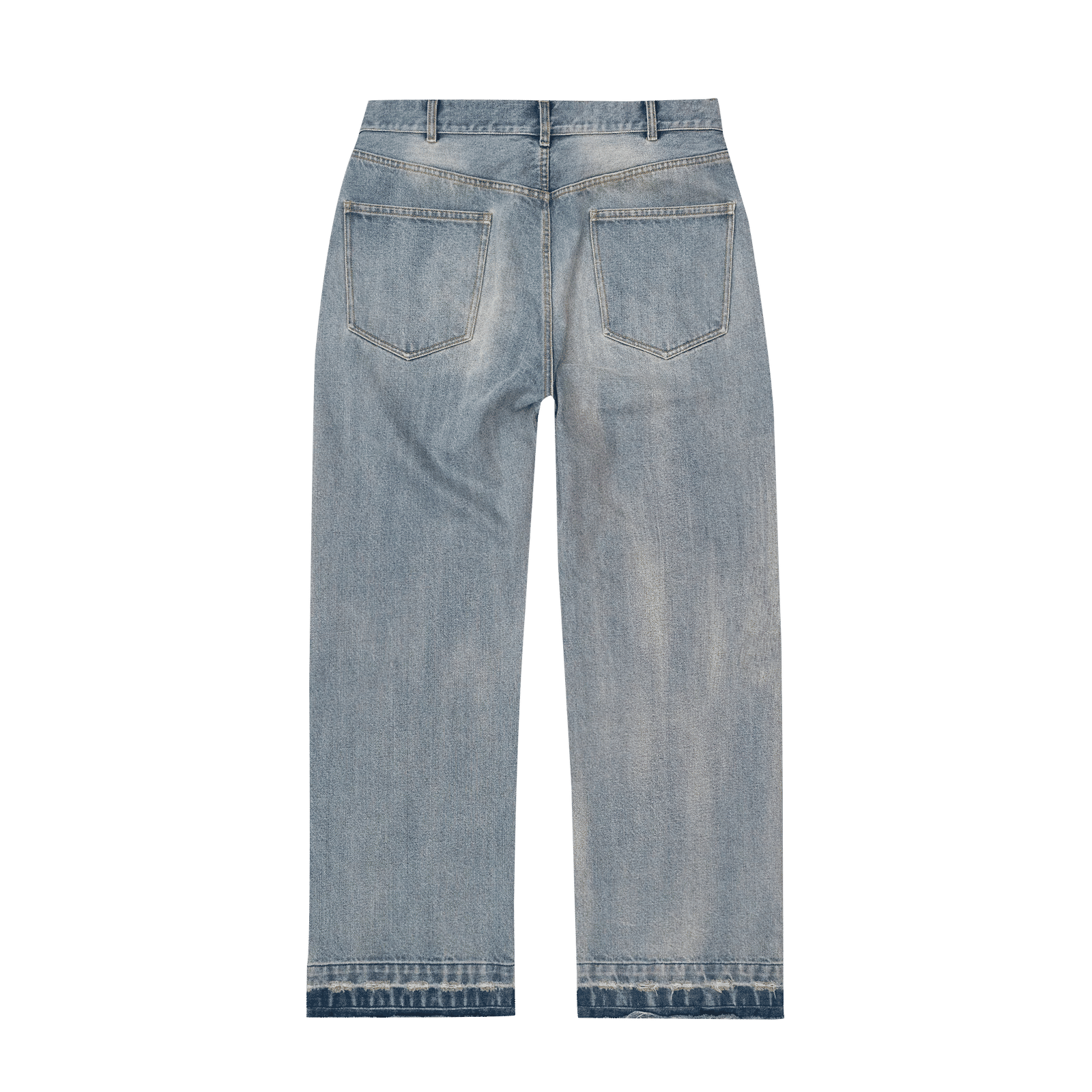 Bravest Studios Thrashed Baggy Denim Pants Blue