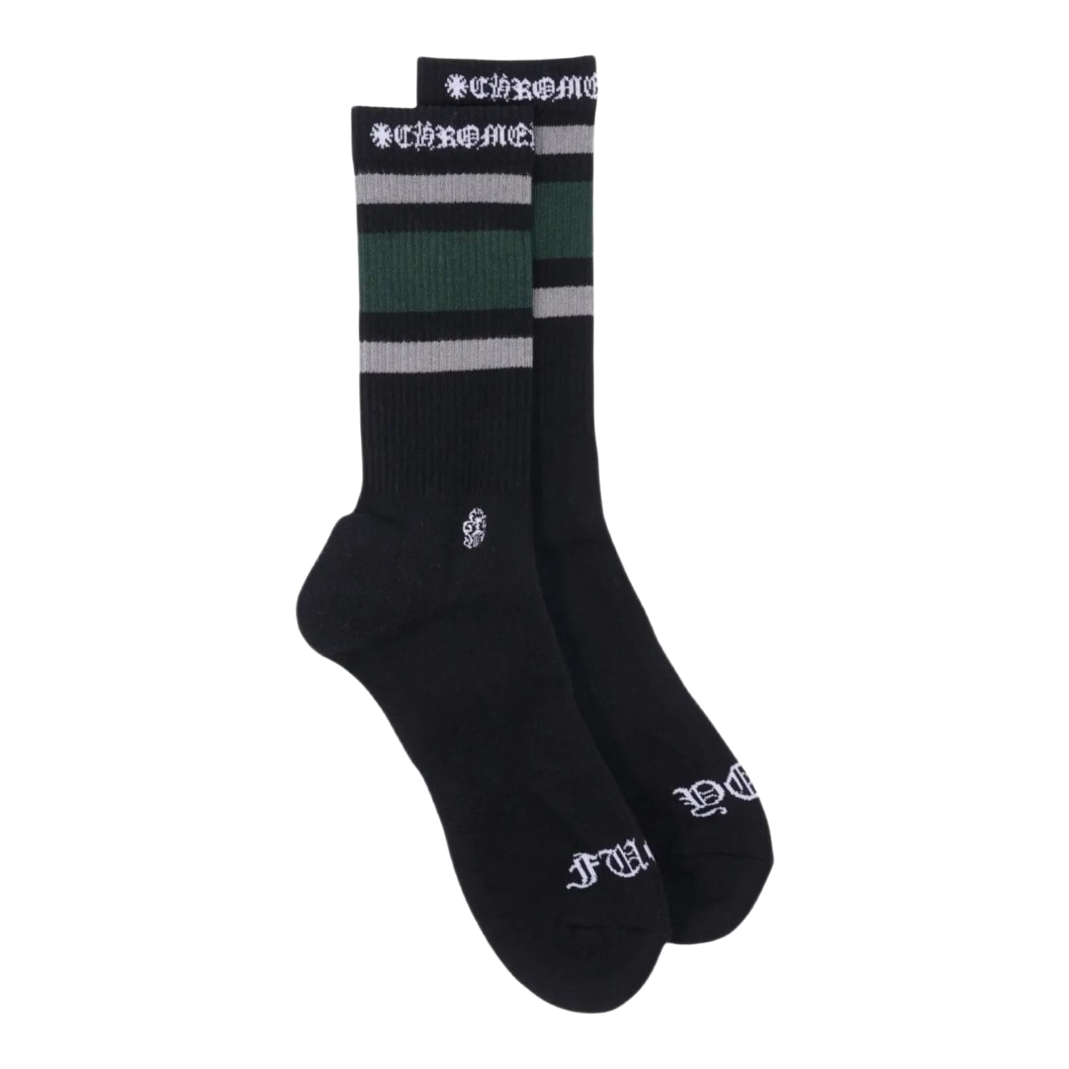 Chrome Hearts Sport Striped Socks Black/Green