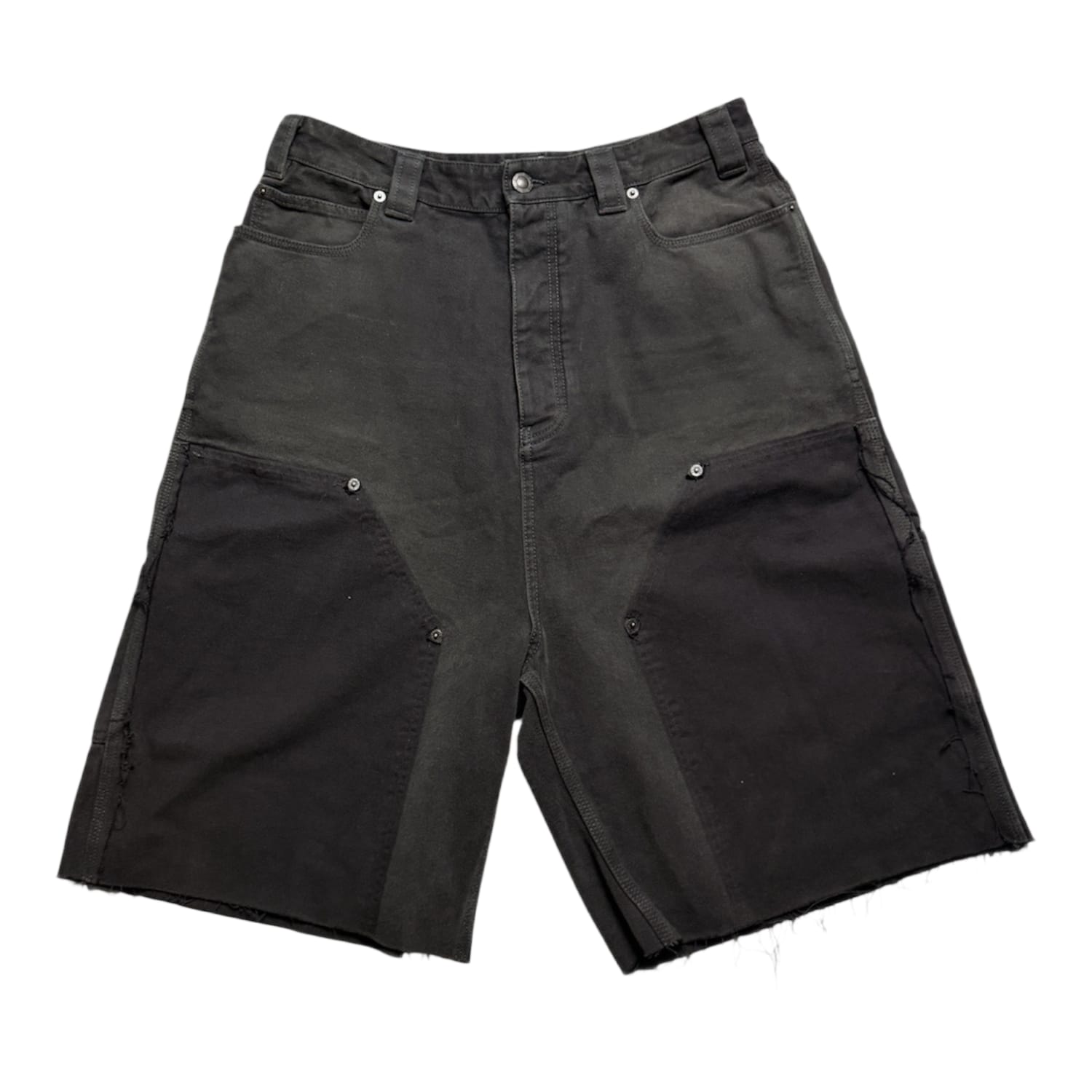 Balenciaga Ripped Off Shorts Black