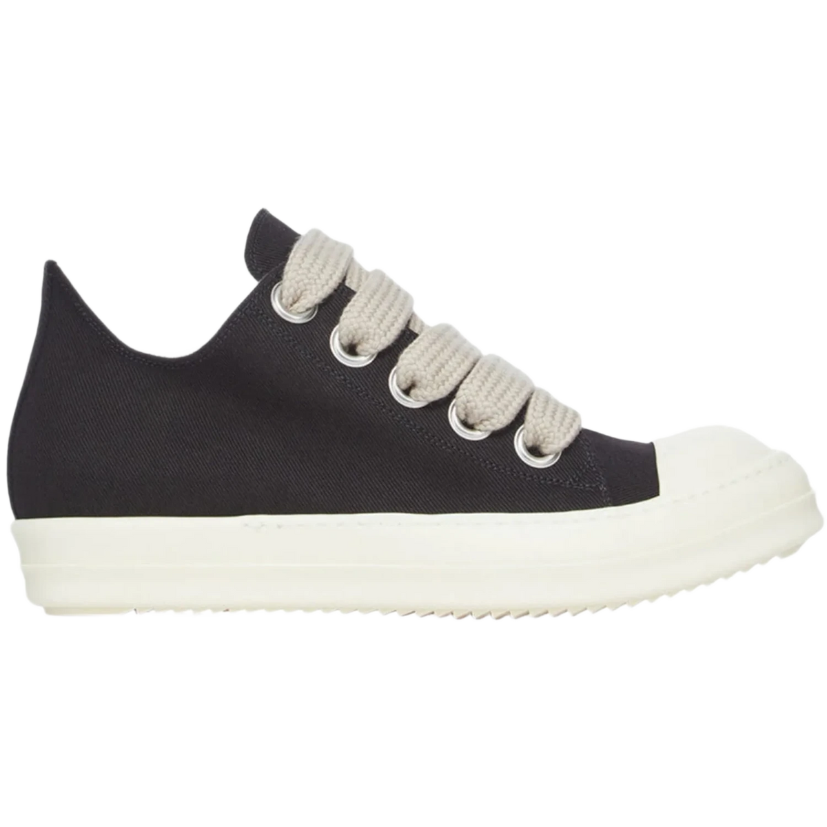 Rick Owens DRKSHDW Jumbolace Low Sneaks Black Milk