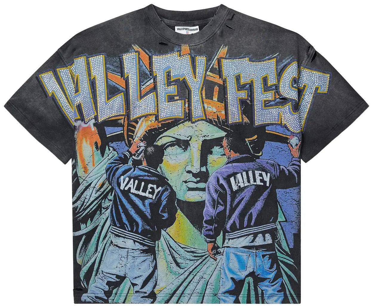 Vale Forever Bling Graffiti Tee 'Black'