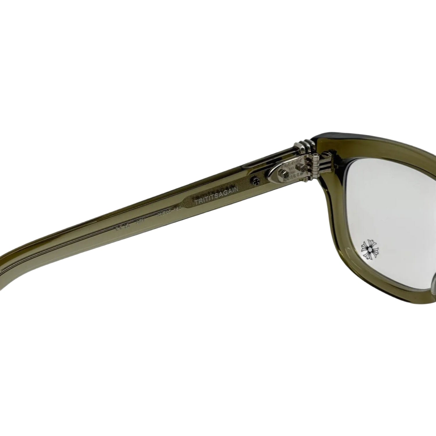 Chrome Hearts Trititsagain Army/Silver Glasses