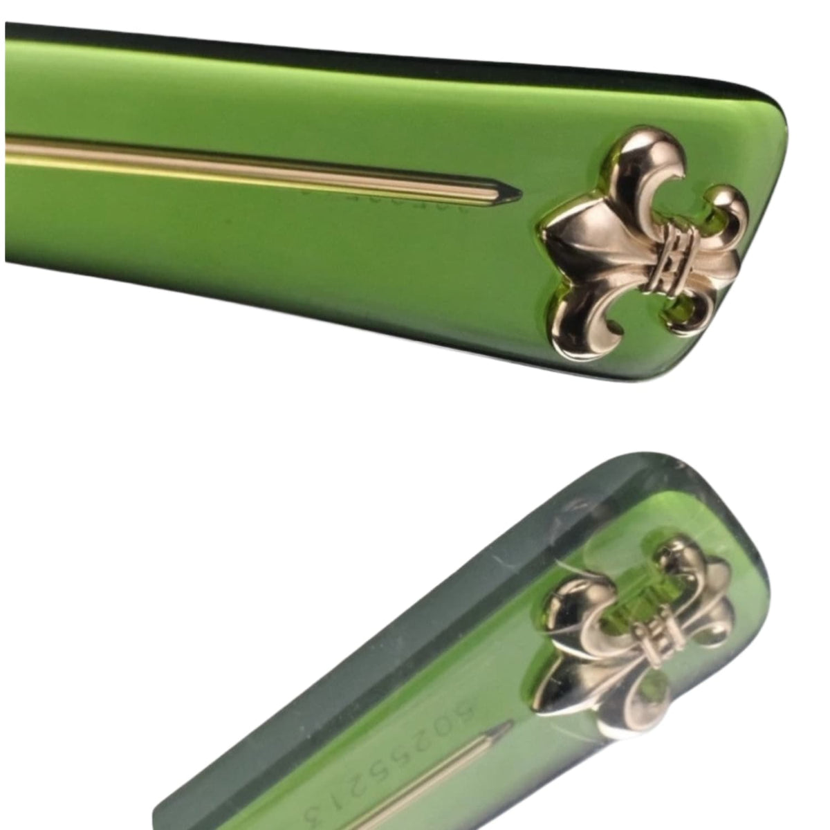 Chrome Hearts See You In Tea Marine Green/18k Gold Plated Glasses