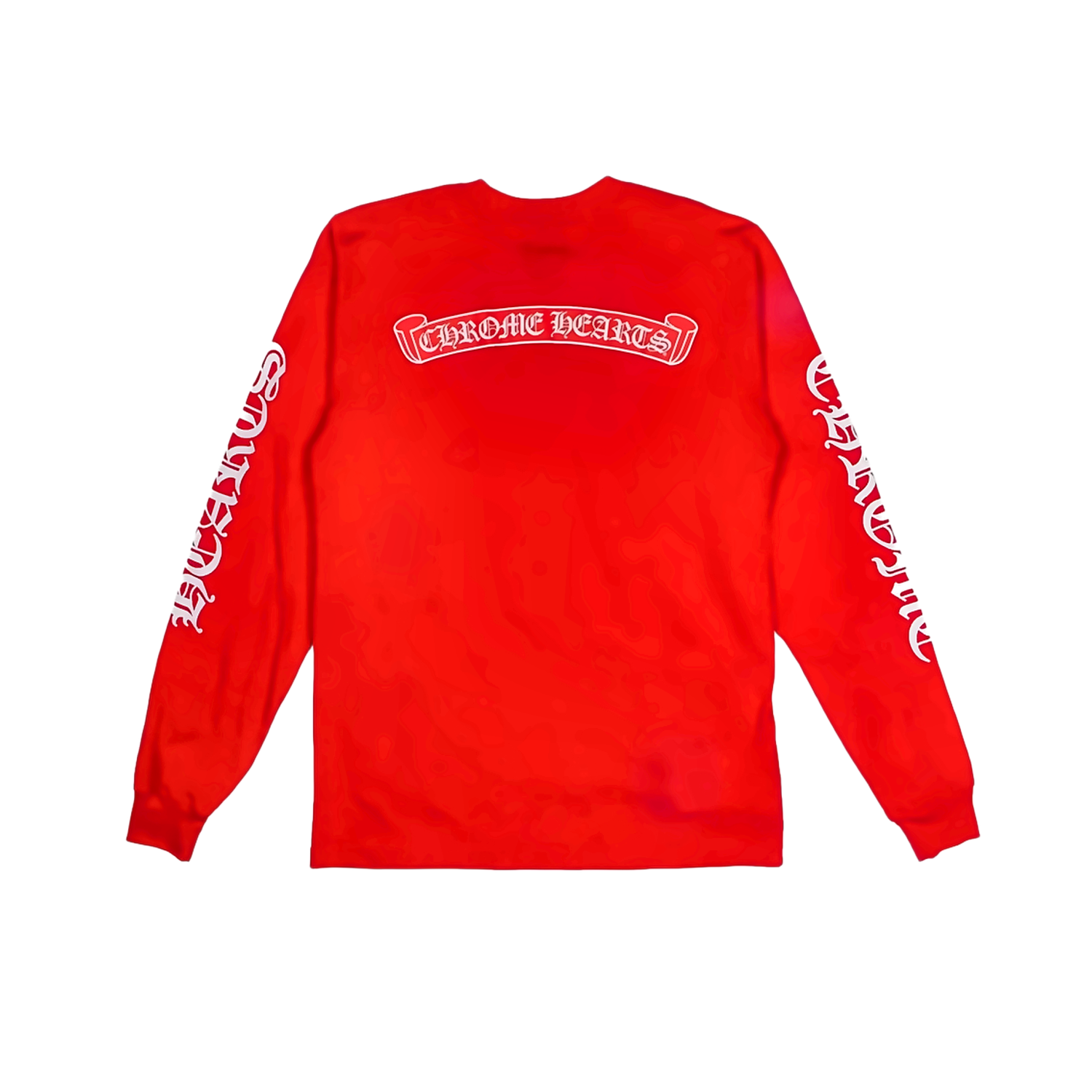 Chrome Hearts Scroll Label Long Sleeve Red