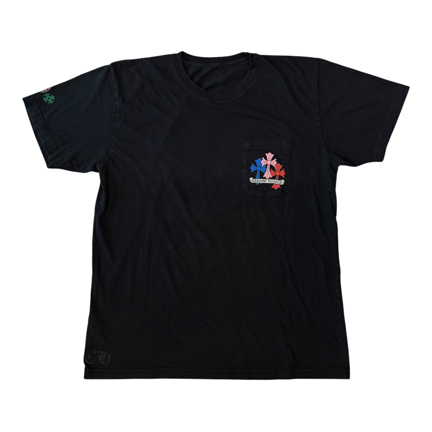Chrome Hearts Multi Color Cross Cemetery T-shirt Black