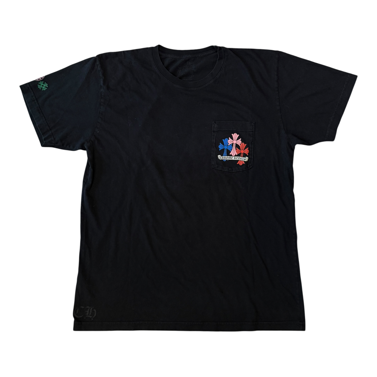Chrome Hearts Multi Color Cross Cemetery T-shirt Black