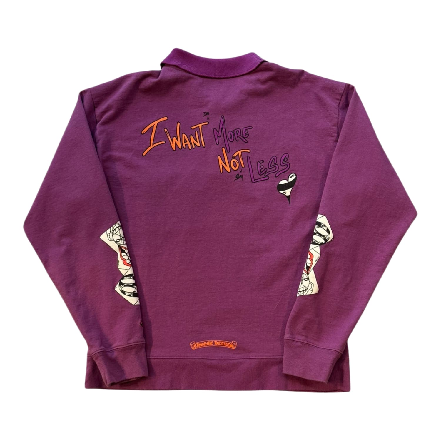 Chrome Hearts Matty Boy I Want More Not Less Purple Rugby Polo
