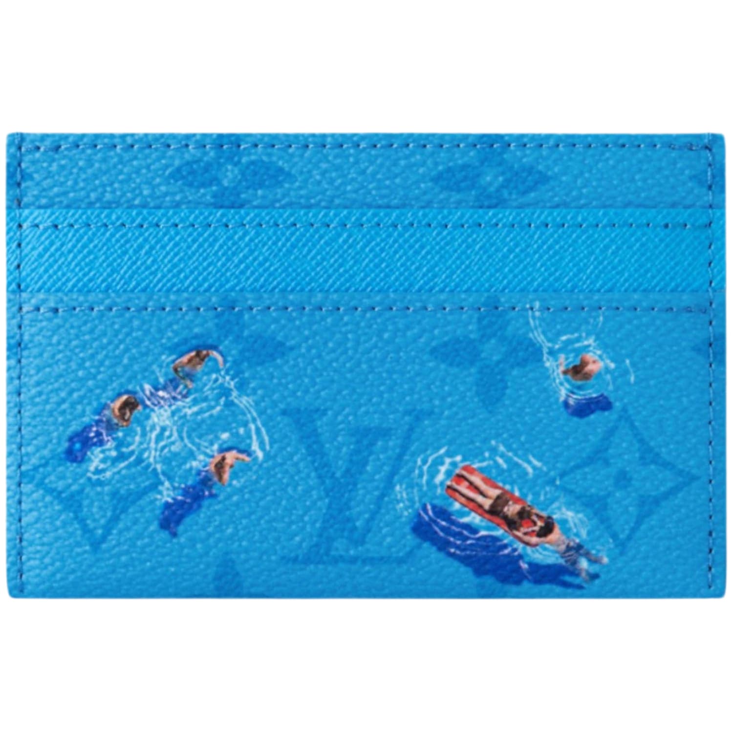 Louis Vuitton Pool Double Card Case Blue Lagoon